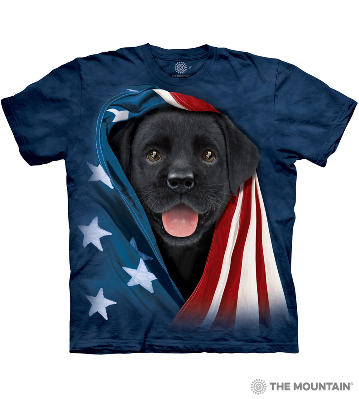 Patriotic Black Lab Pup - Kids' Unisex T-Shirt
