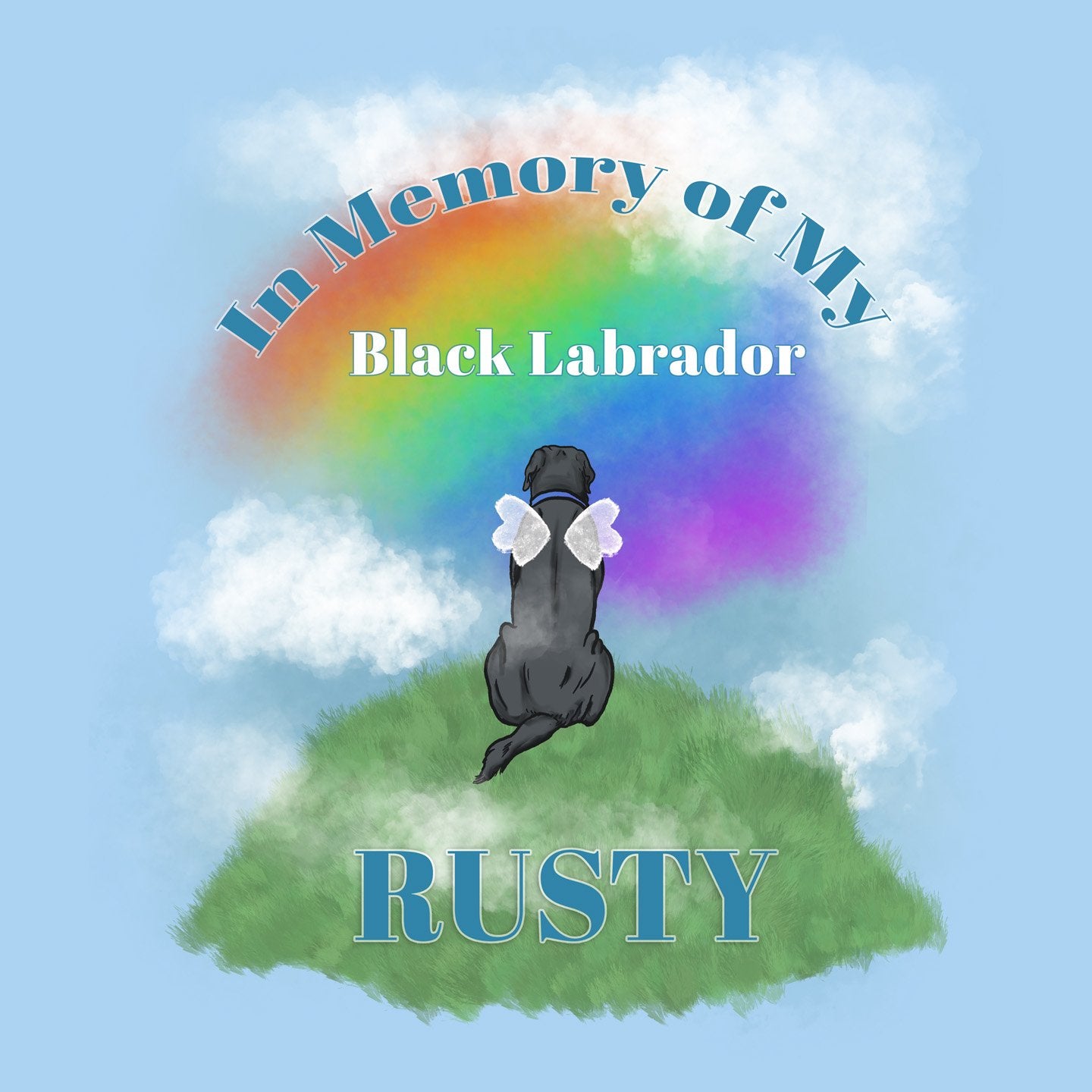 In Memory of My Black Lab - Personalized Custom Adult Unisex T-Shirt