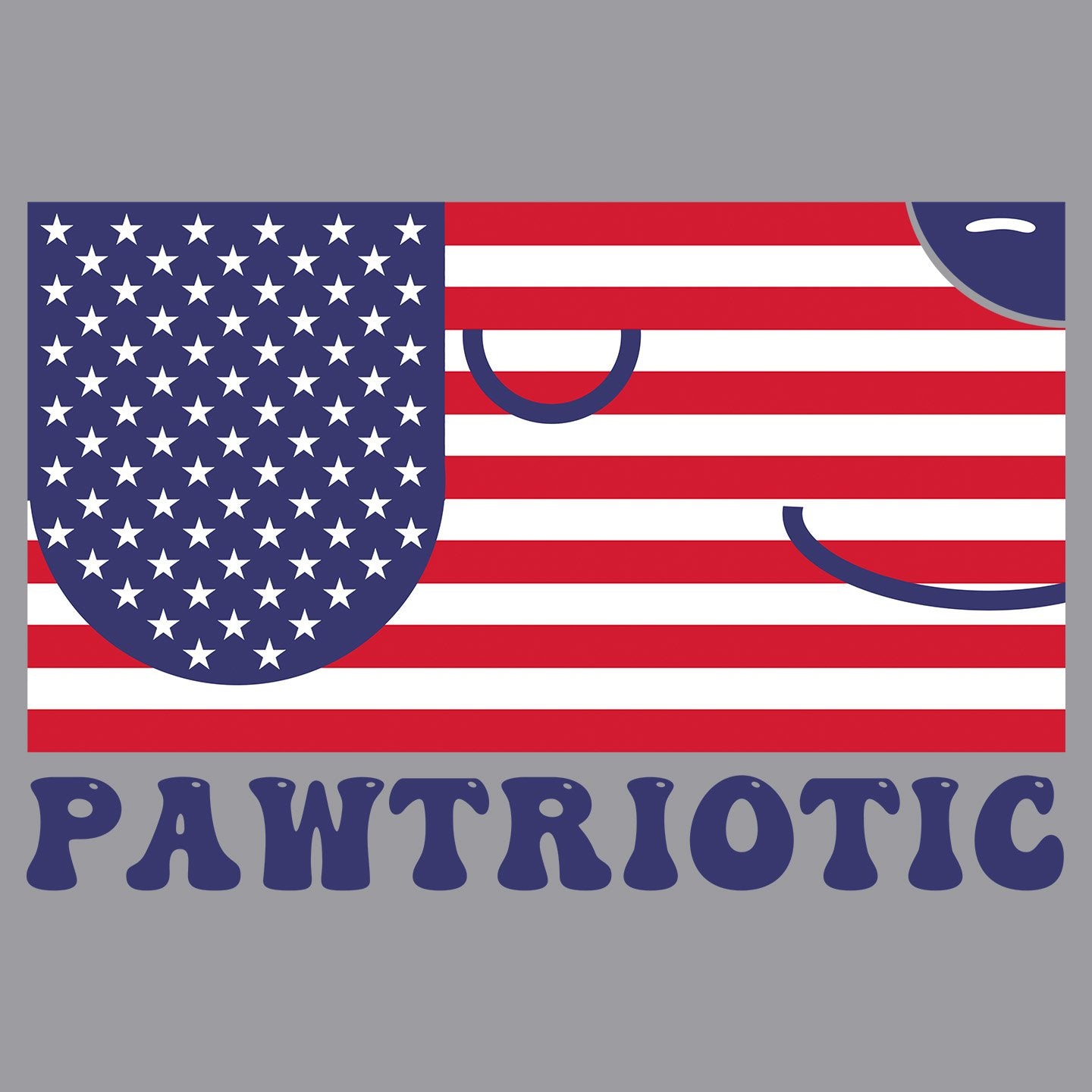 Pawtriotic Flag Dog - Kids' Unisex T-Shirt