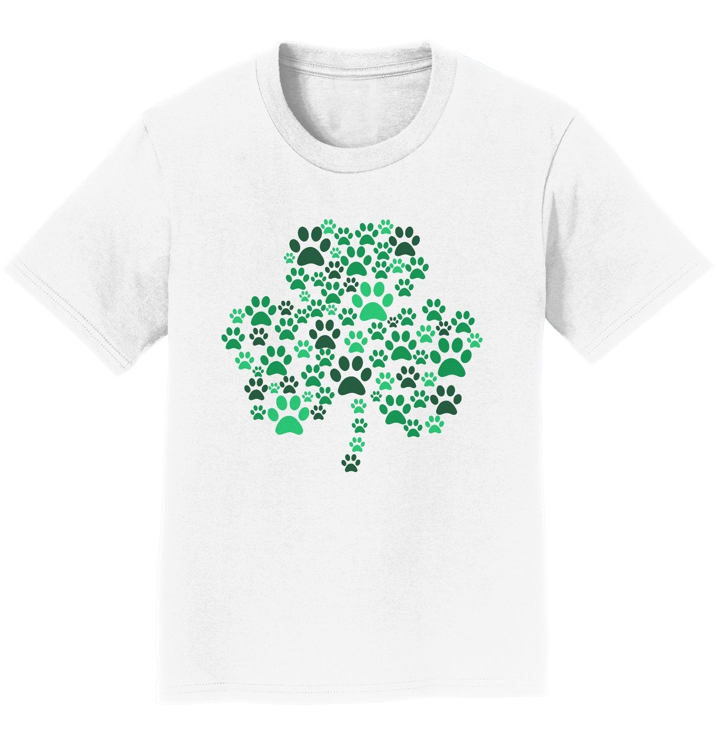 Green Lab Paw Shamrock - Kids' Unisex T-Shirt