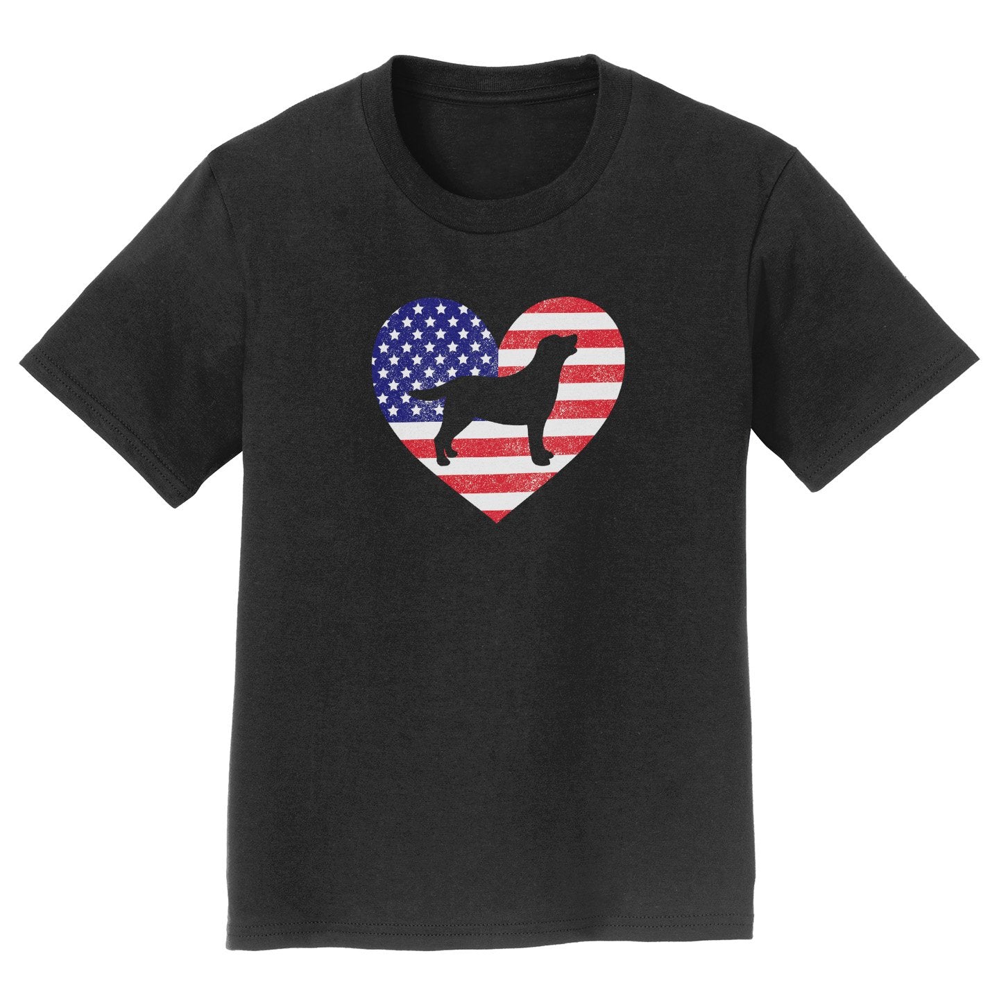 USA Flag Lab Silhouette - Kids' Unisex T-Shirt