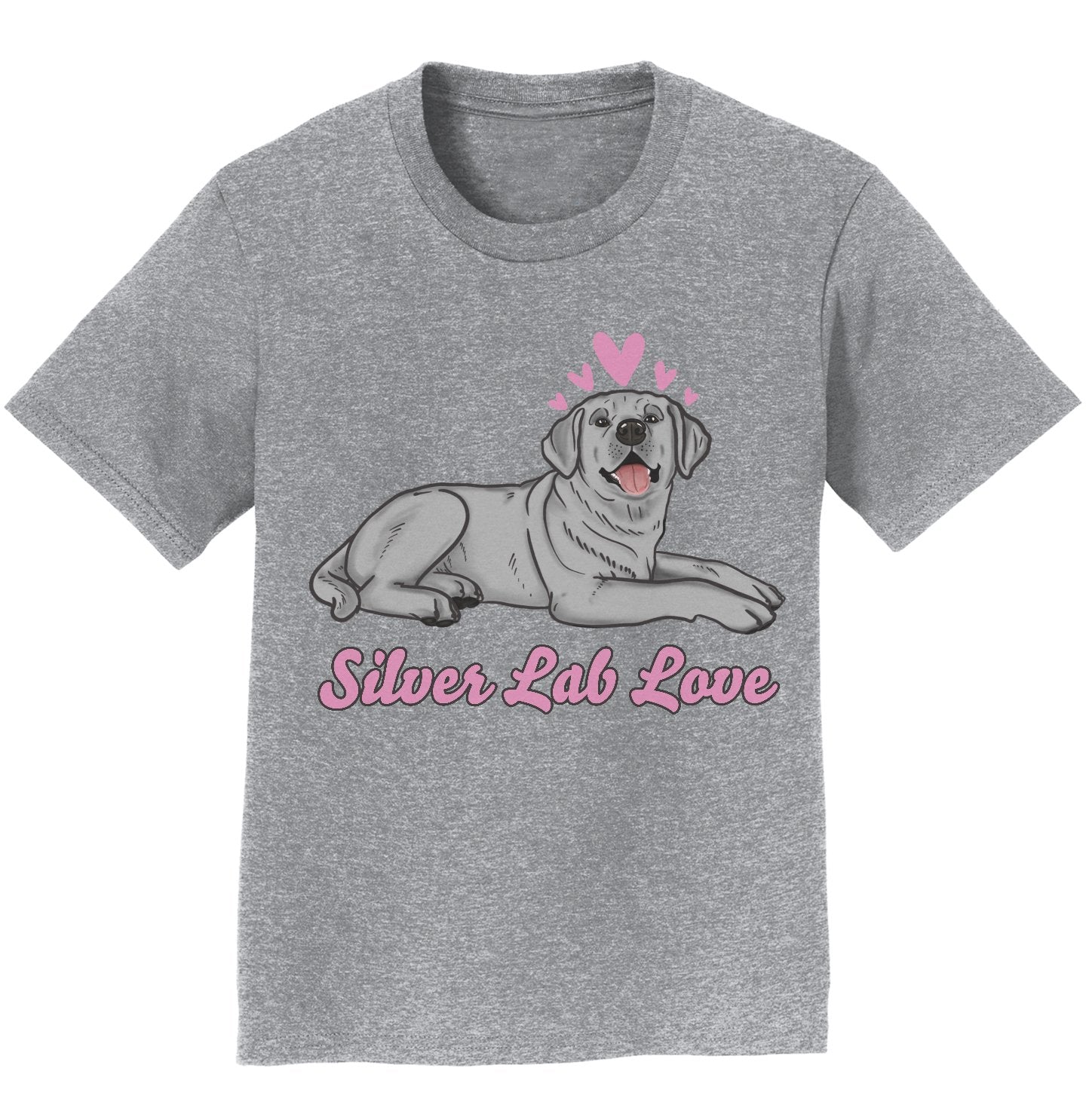Silver Lab Love - Kids' Unisex T-Shirt