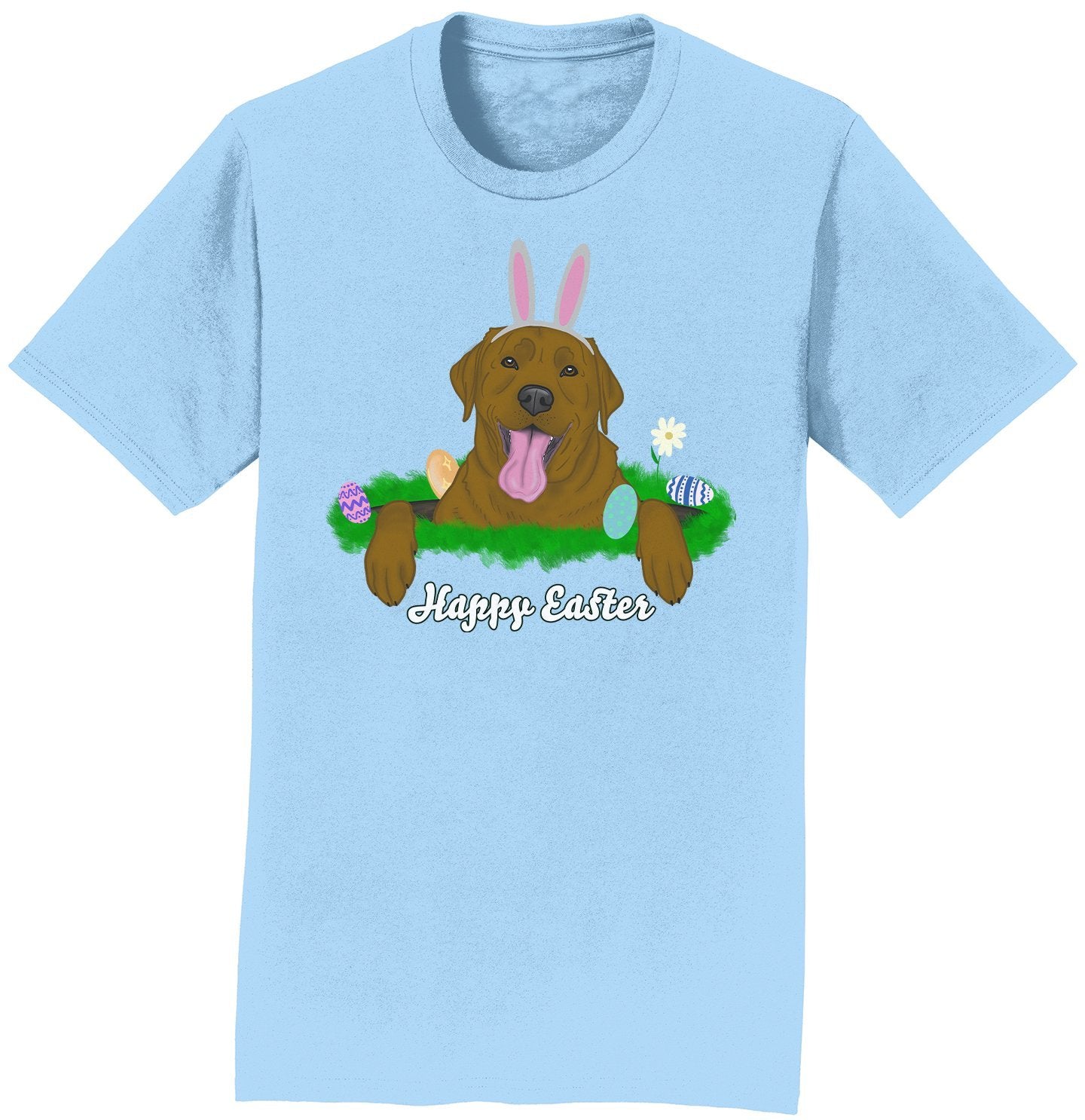 Labradors.com - Rabbit Hole Chocolate Labrador - Adult Unisex T-Shirt