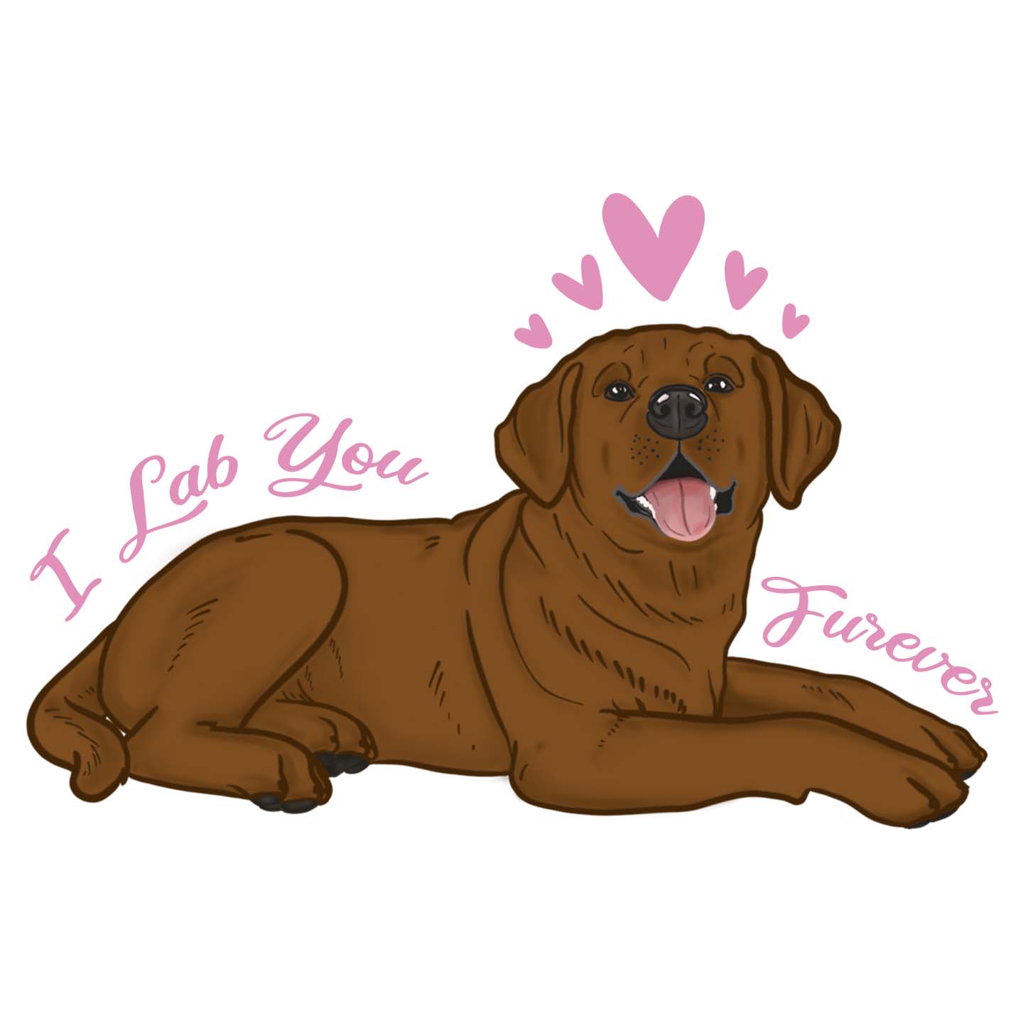 Chocolate Lab You Forever - Kids' Unisex T-Shirt