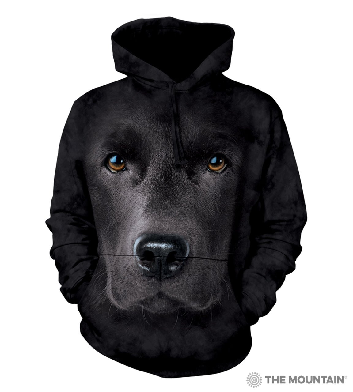The Mountain Black Lab - Adult Hoodie Sweatshirt