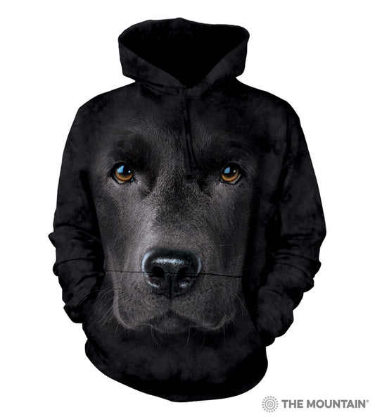 The Mountain Black Lab - Adult Hoodie Sweatshirt