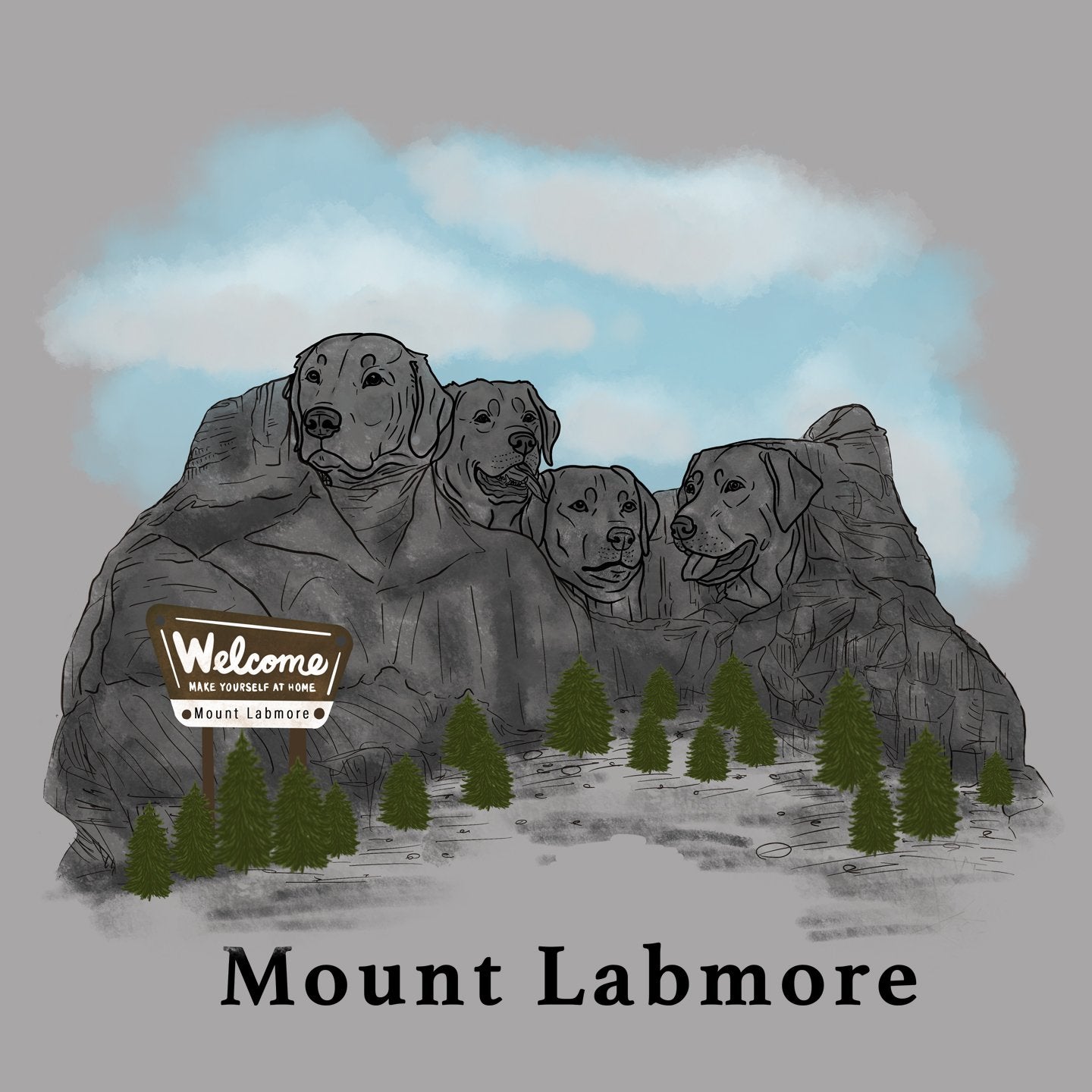 Mount Labmore - Women's Fitted T-Shirt