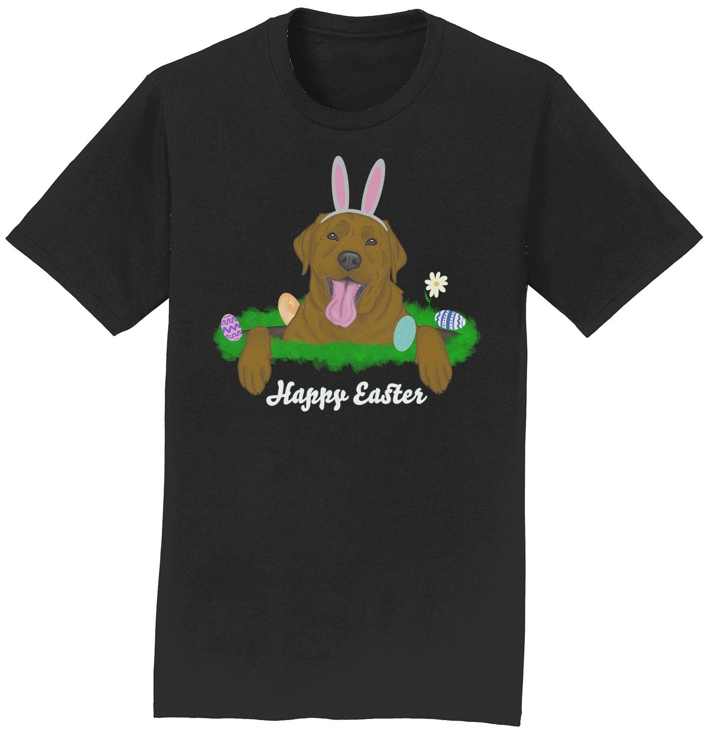 Rabbit Hole Chocolate Labrador  - Adult Unisex T-Shirt
