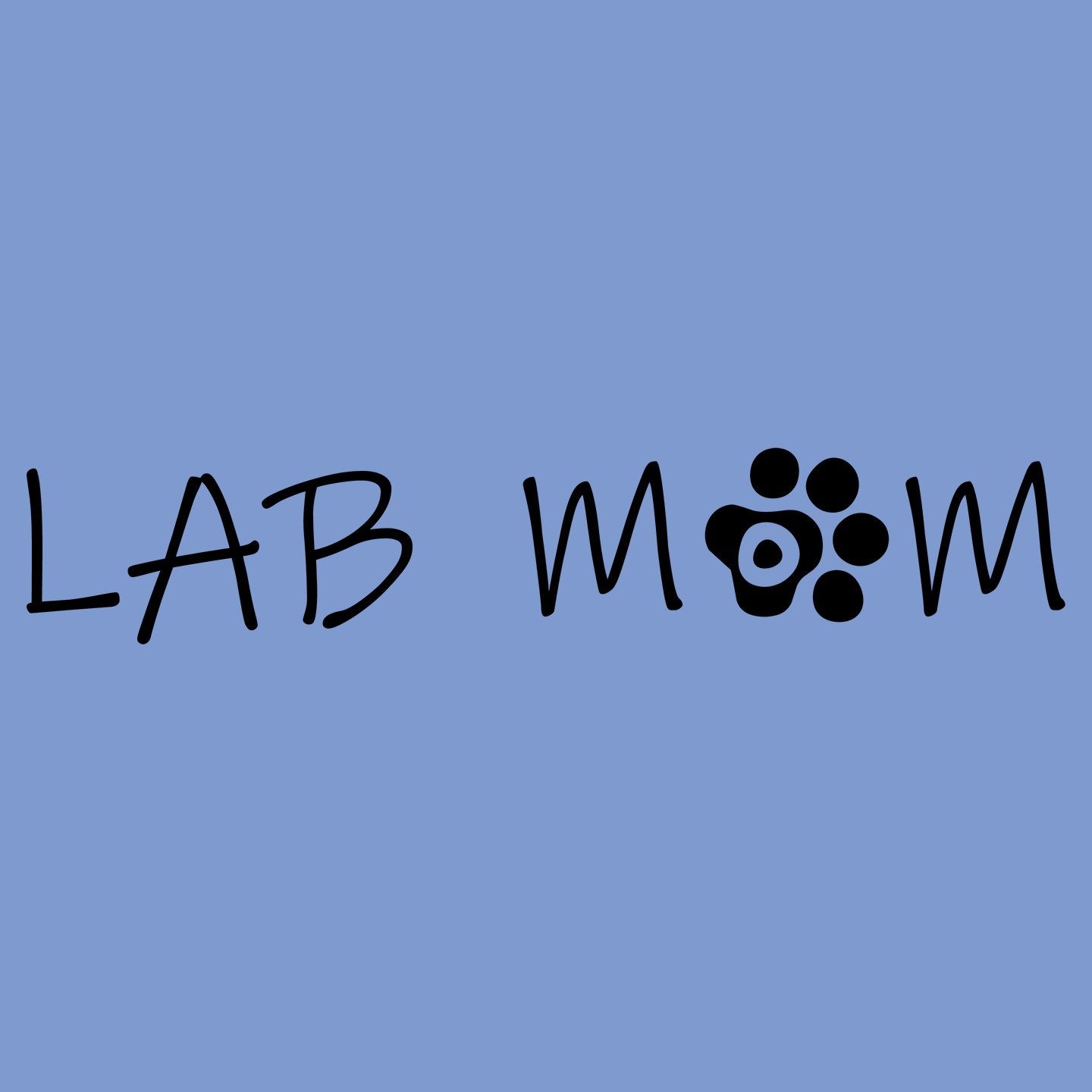 Lab Mom - Paw Text - Women's Tri-Blend T-Shirt