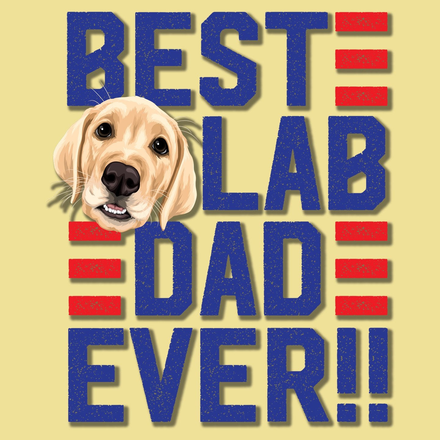 Best Lab Dad Ever - Adult Unisex T-Shirt