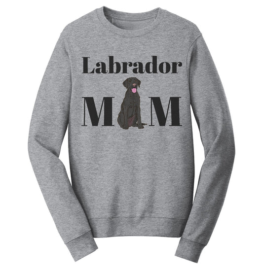 Labradors.com - Black Labrador Mom Illustration - Adult Unisex Crewneck Sweatshirt