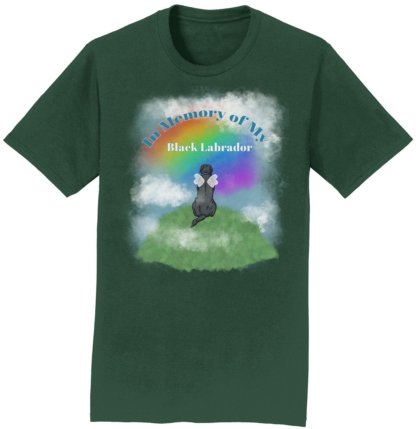 In Memory of My Black Lab - Personalized Custom Adult Unisex T-Shirt