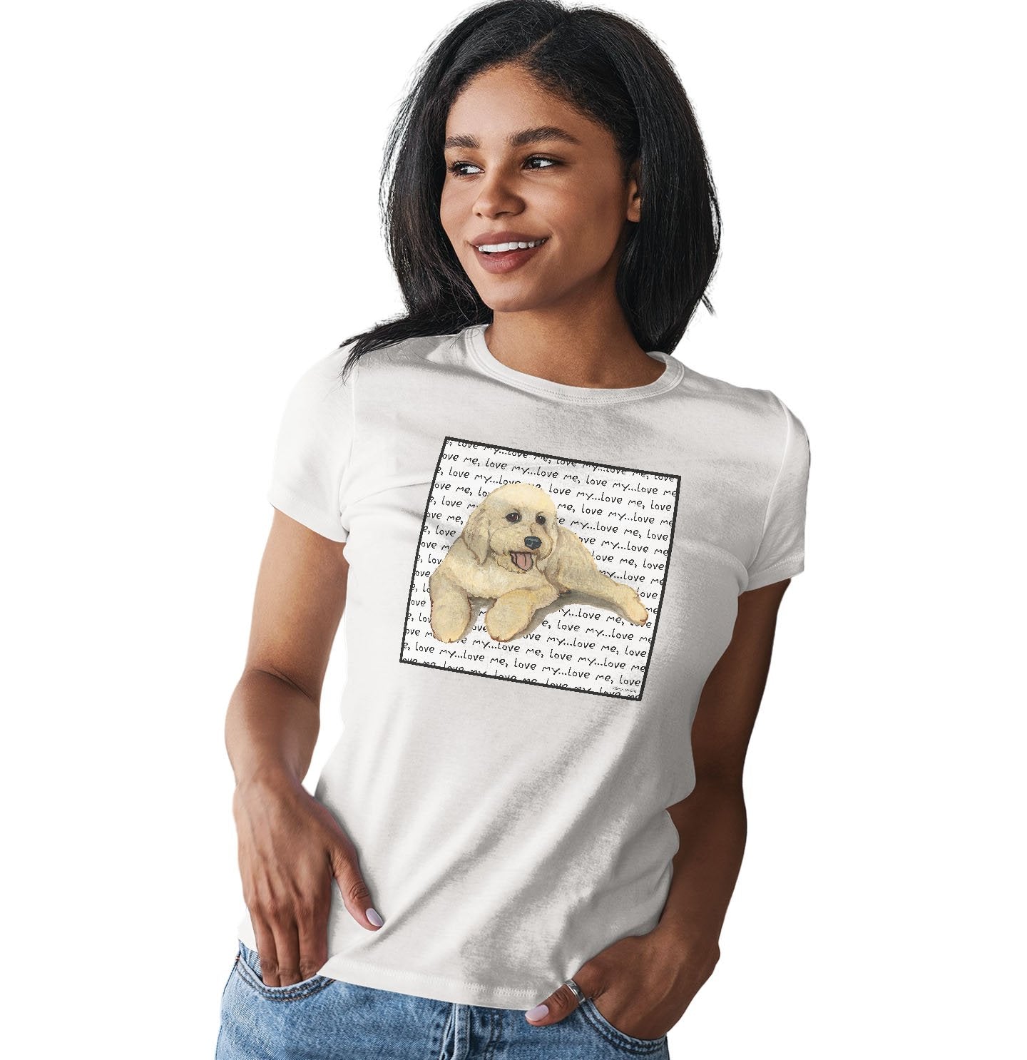 Goldendoodle Love - Women's Fitted T-Shirt