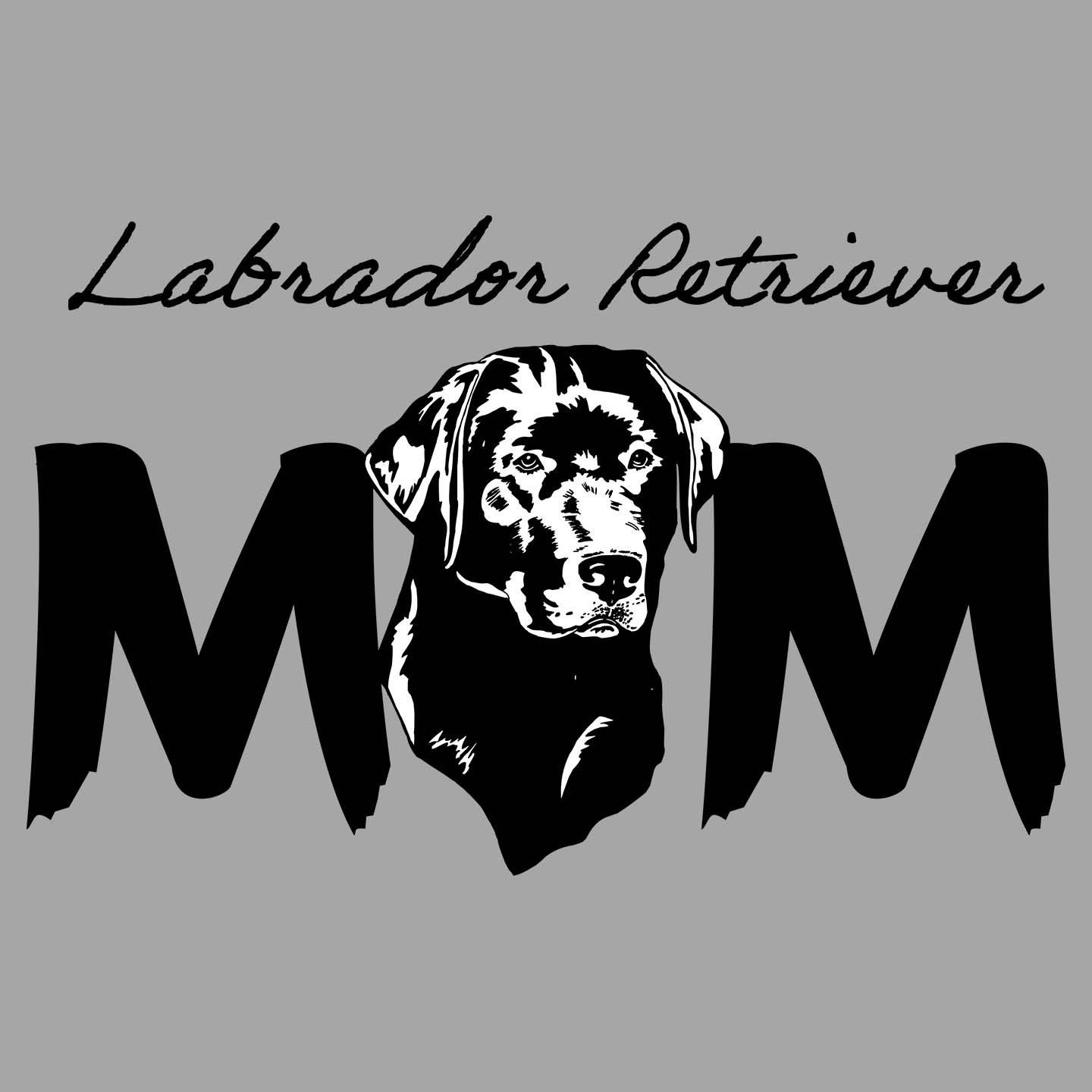 Black Labrador Breed Mom - Women's V-Neck T-Shirt