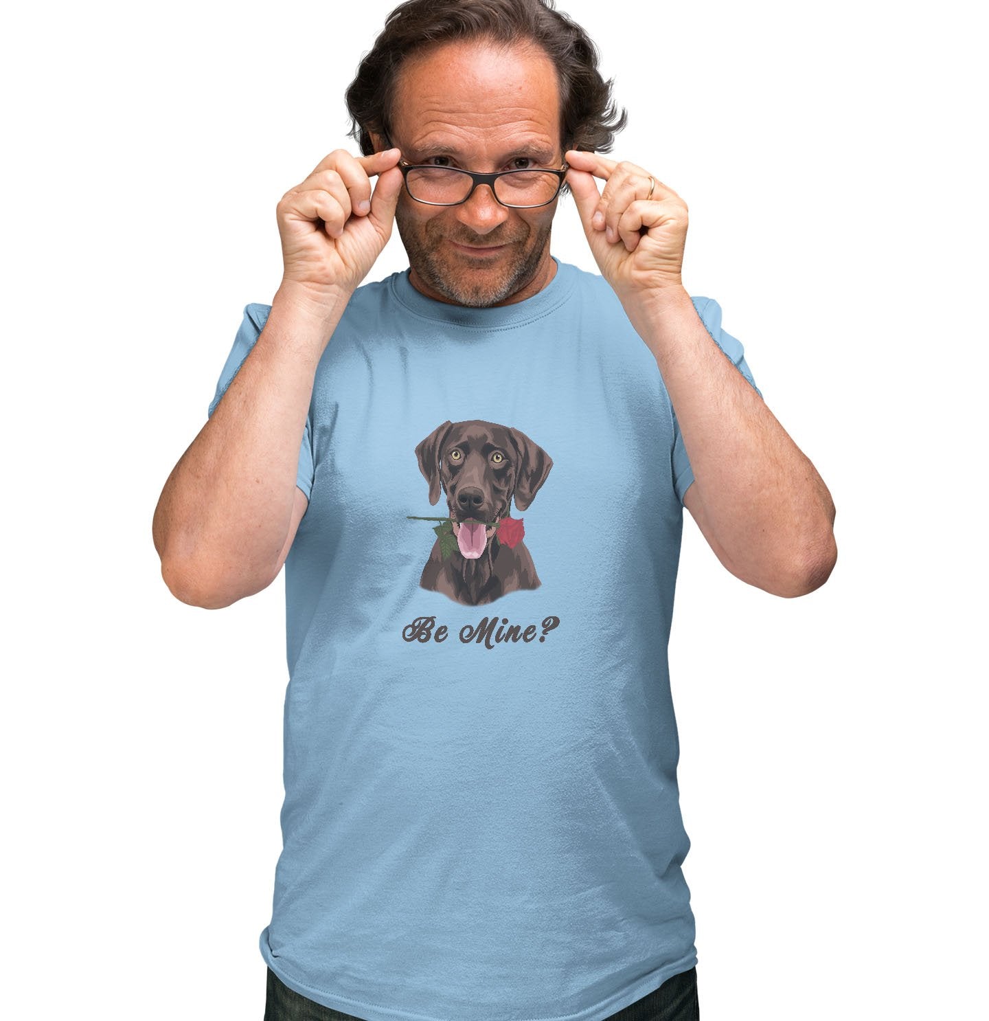 Chocolate Labrador Be Mine Shirt