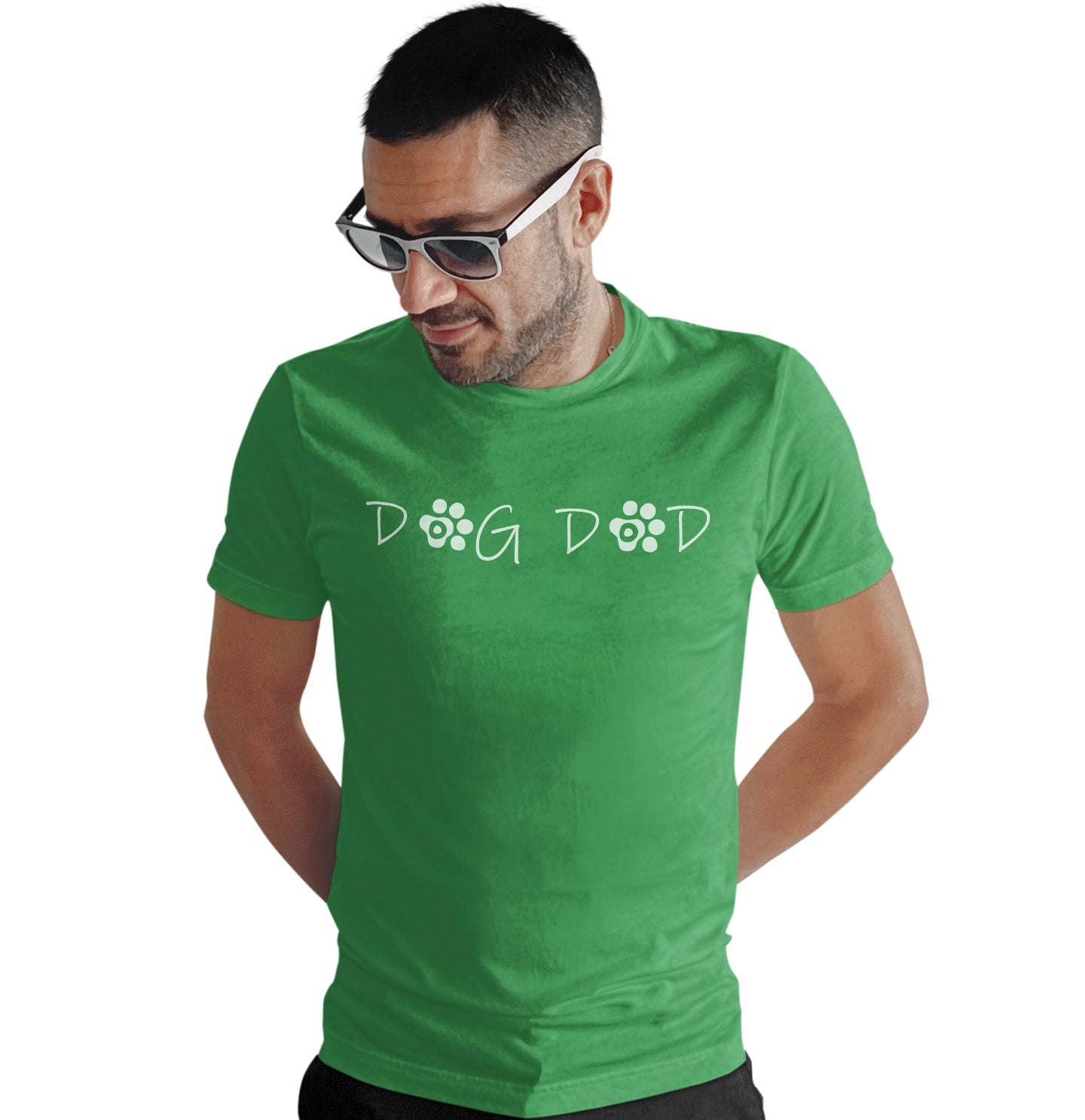 Paw Text Dog Dad - Adult Unisex T-Shirt