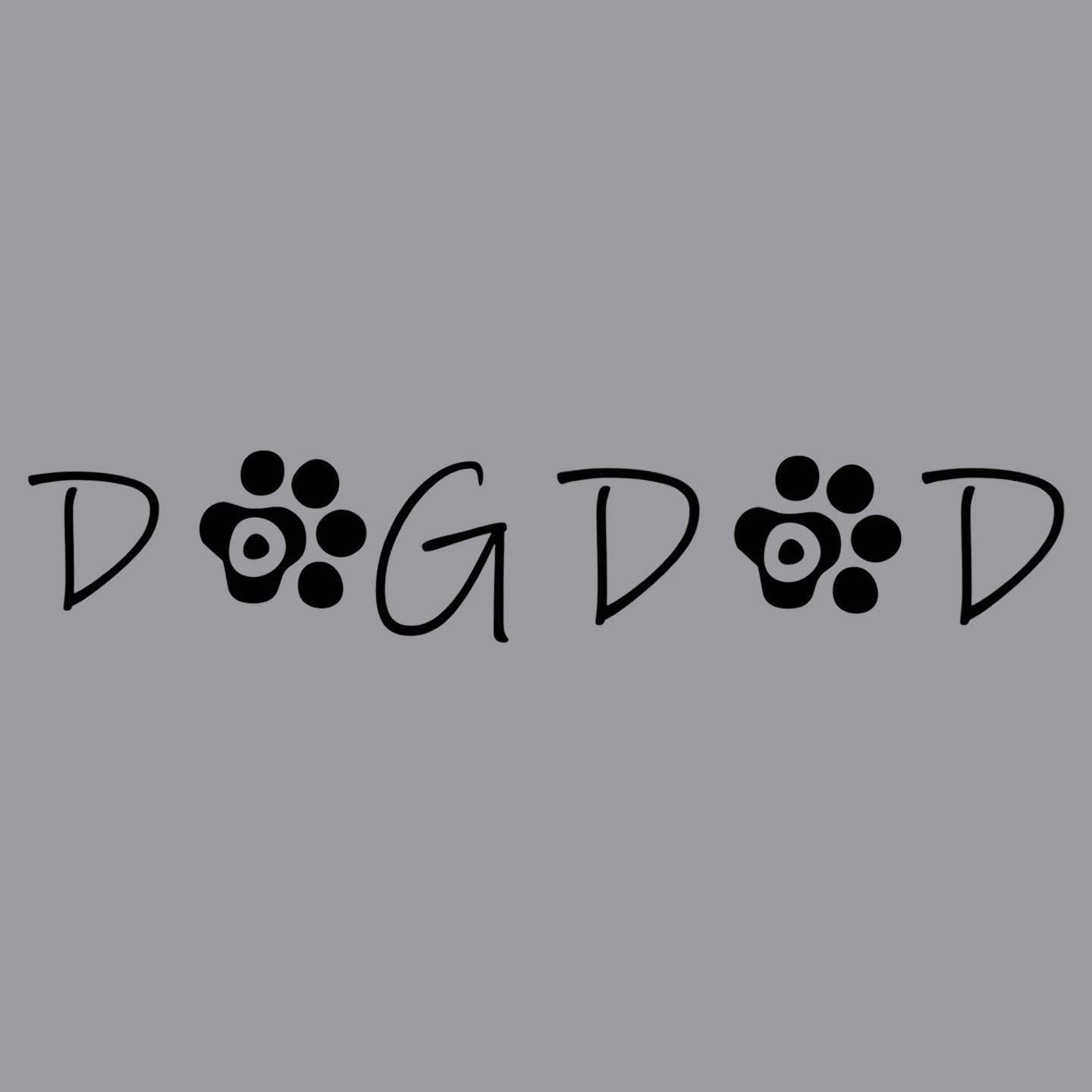 Paw Text Dog Dad - Adult Unisex Crewneck Sweatshirt