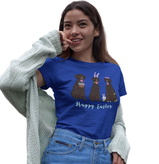 Labradors.com - Easter Chocolate Labrador Line Up - Women's Fitted T-Shirt