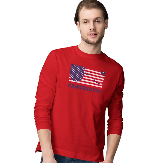 Pawtriotic Flag Dog | Labradors | Long Sleeve T-Shirt