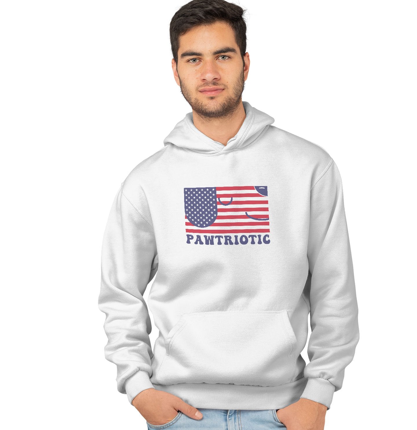 Pawtriotic Flag Dog | Labradors | Hoodie Sweatshirt