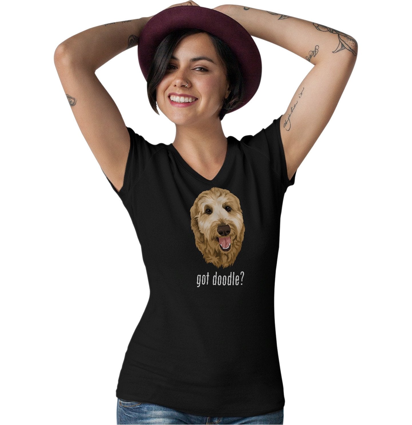 Got Doodle - Women's V-Neck T-Shirt