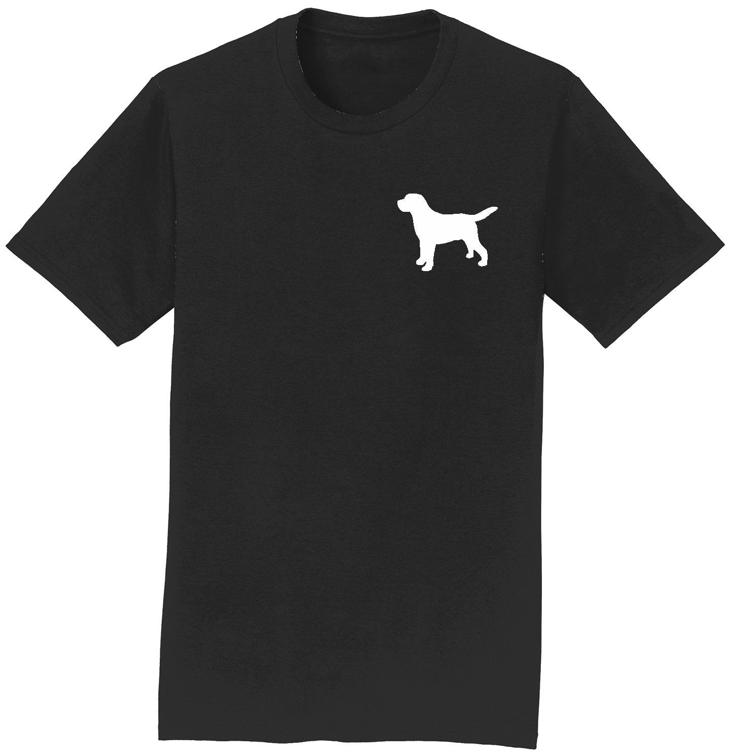 Labrador Silhouette Small - Adult Unisex T-Shirt