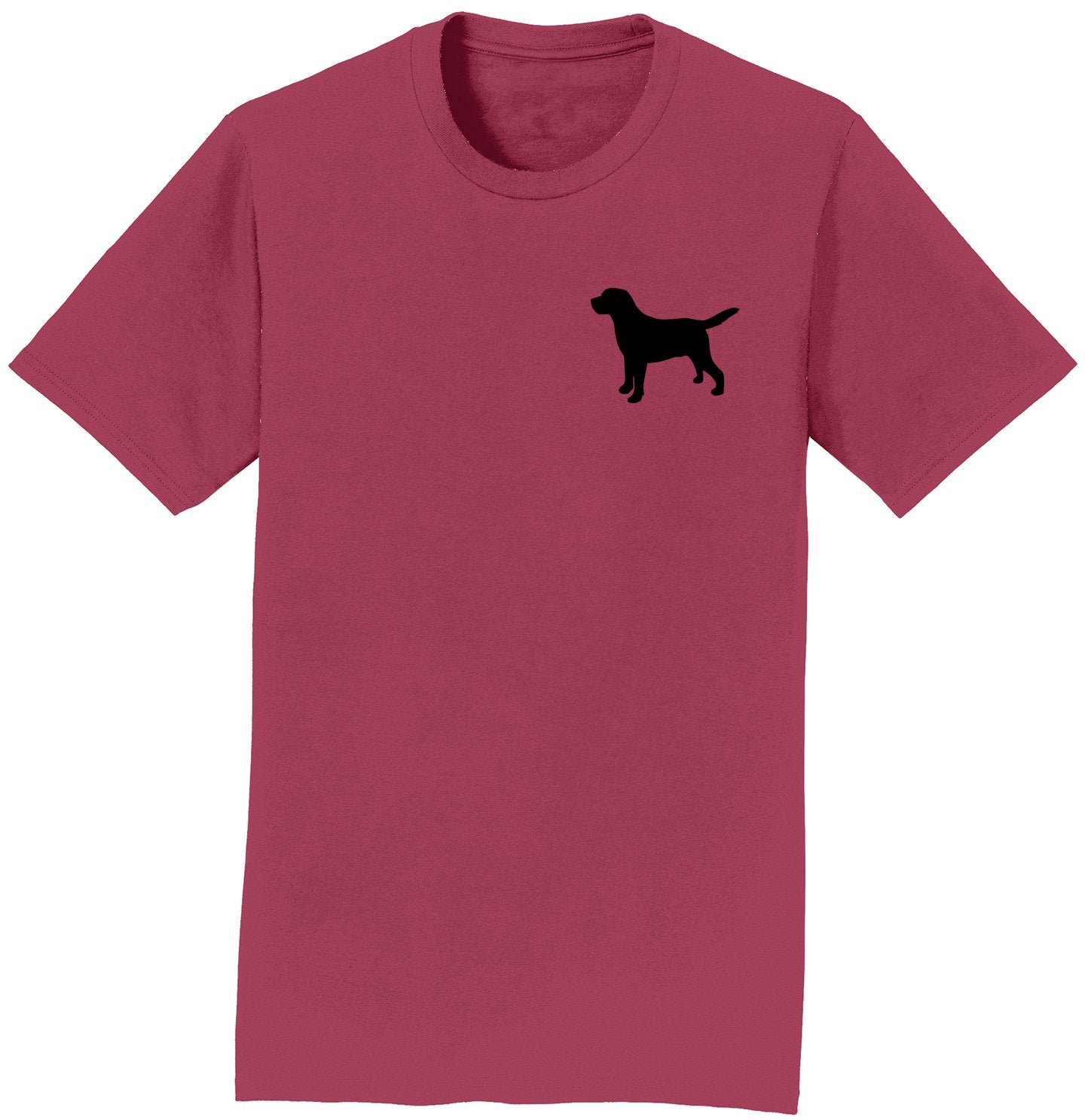 Labrador Silhouette Small - Adult Unisex T-Shirt