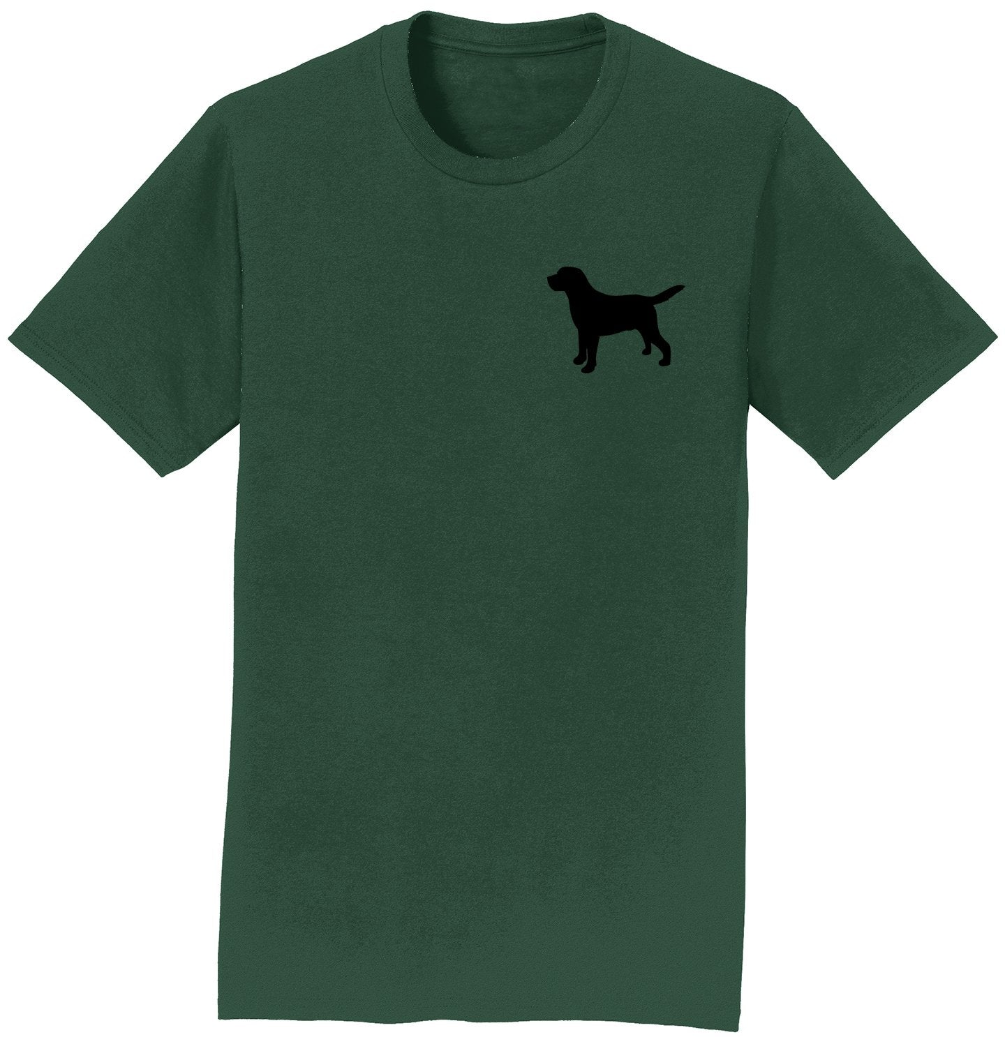 Labrador Silhouette Small - Adult Unisex T-Shirt