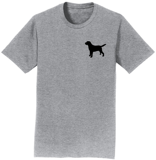 Labrador Silhouette Small - Adult Unisex T-Shirt