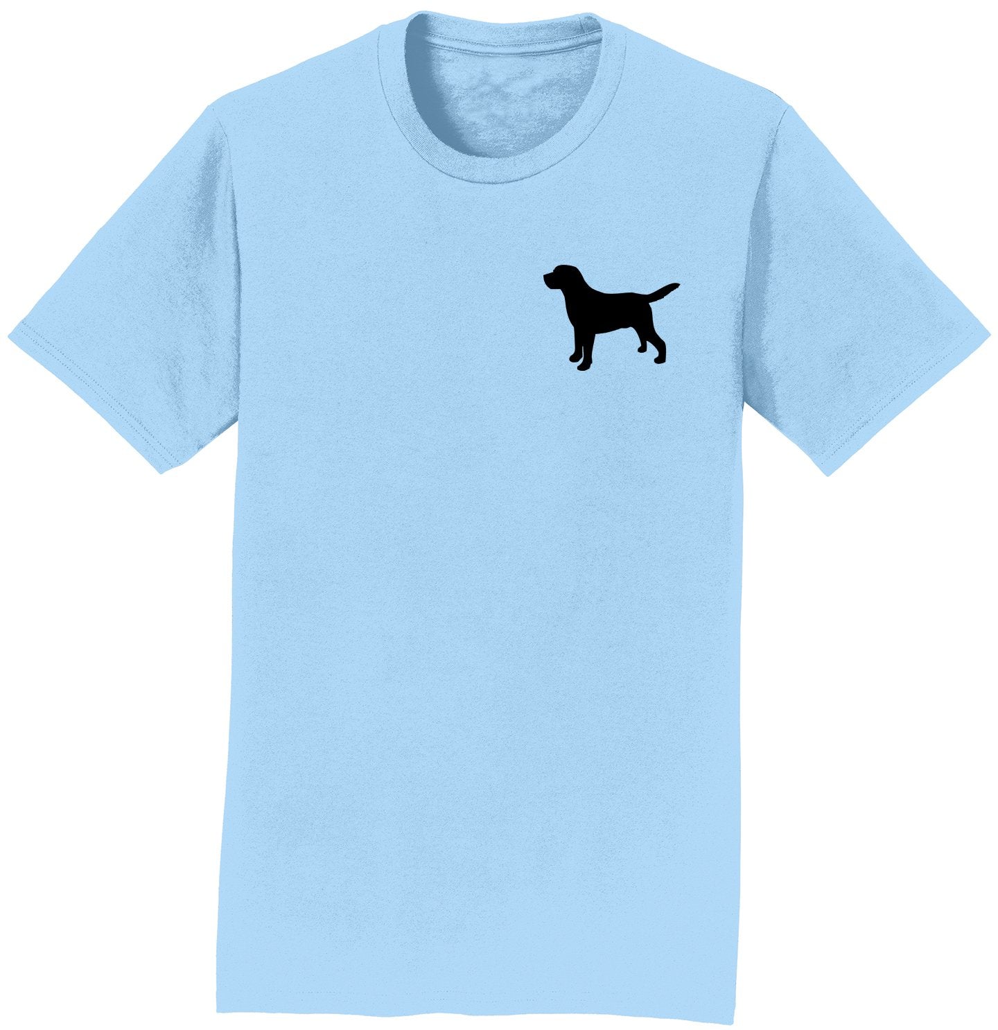 Labrador Silhouette Small - Adult Unisex T-Shirt