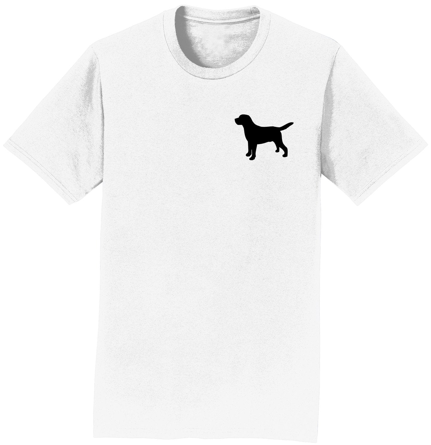 Labrador Silhouette Small - Adult Unisex T-Shirt