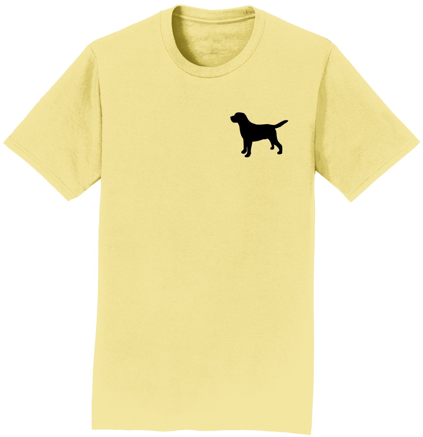 Labrador Silhouette Small - Adult Unisex T-Shirt