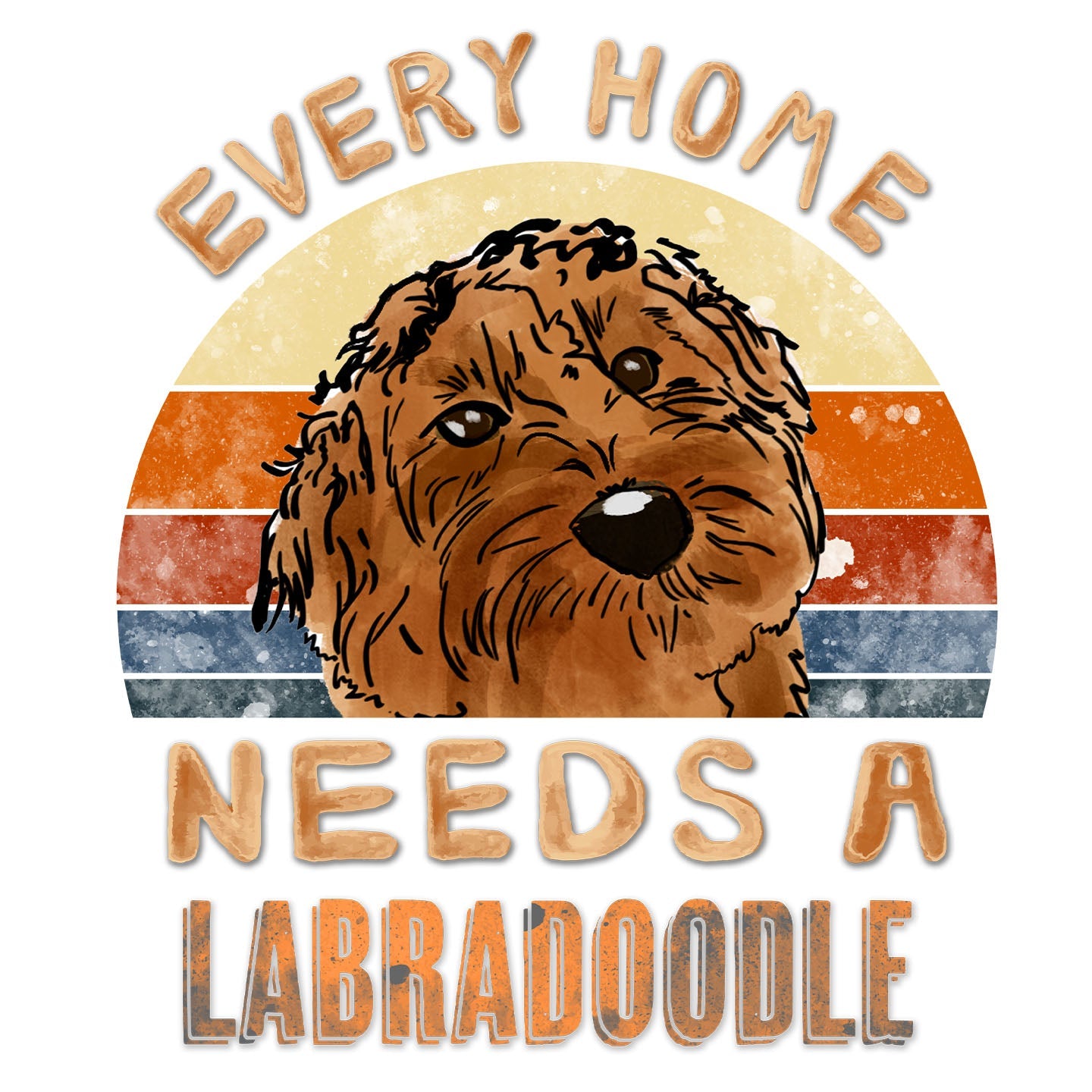 Every Home Needs a Labradoodle - Women's V-Neck T-Shirt