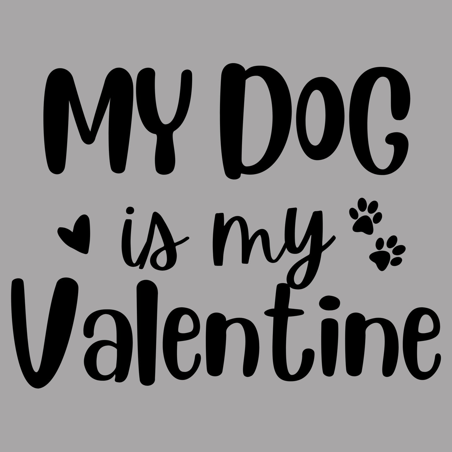My Dog Valentine - Women's V-Neck Long Sleeve T-Shirt