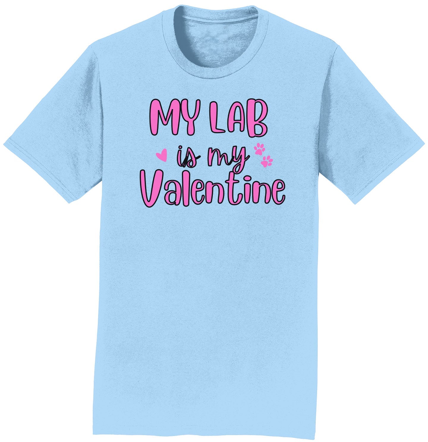 My Lab Valentine - Adult Unisex T-Shirt