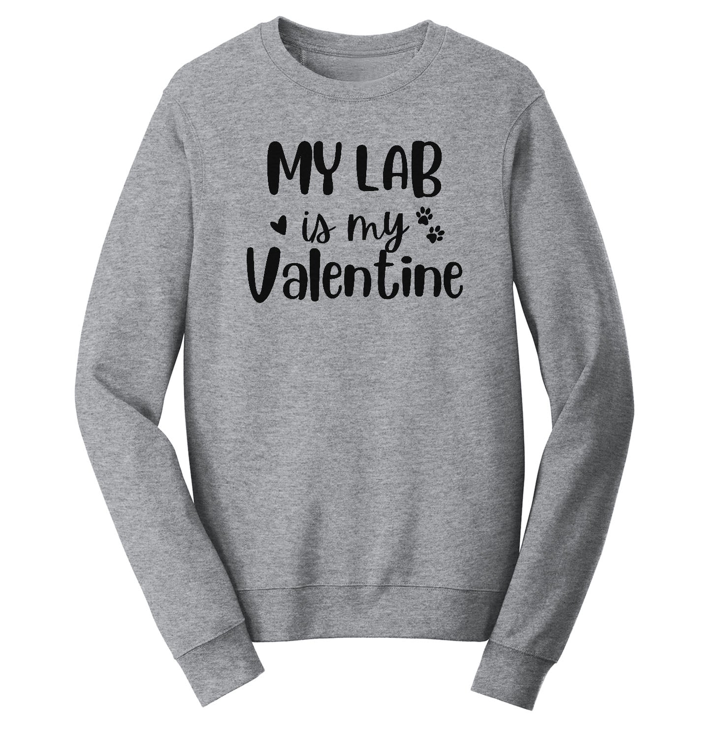 My Lab Valentine - Adult Unisex Crewneck Sweatshirt