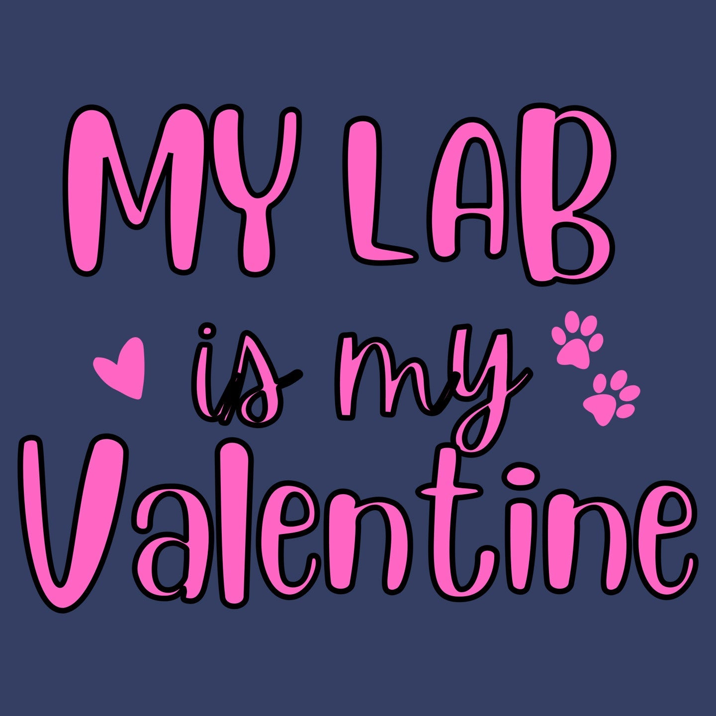 My Lab Valentine - Adult Unisex Crewneck Sweatshirt