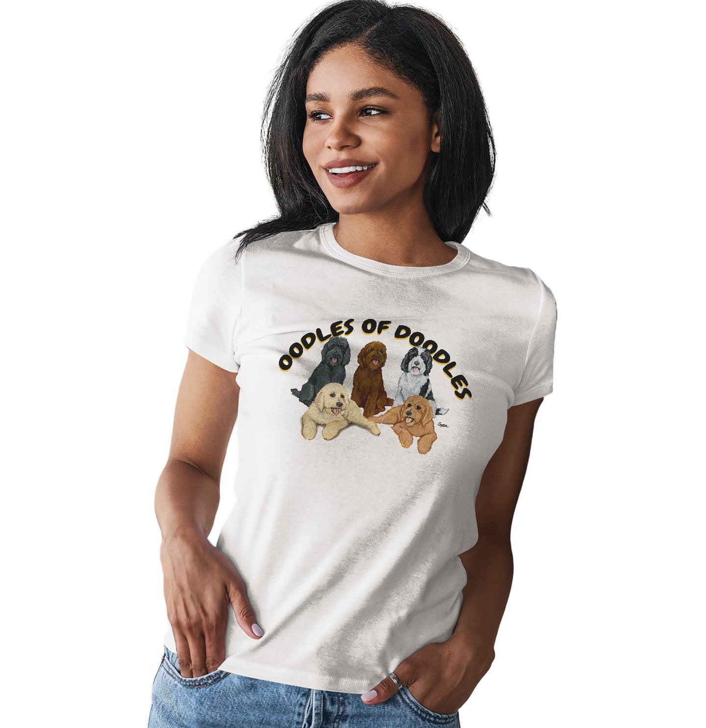 Oodles of Doodles - Women's Fitted T-Shirt