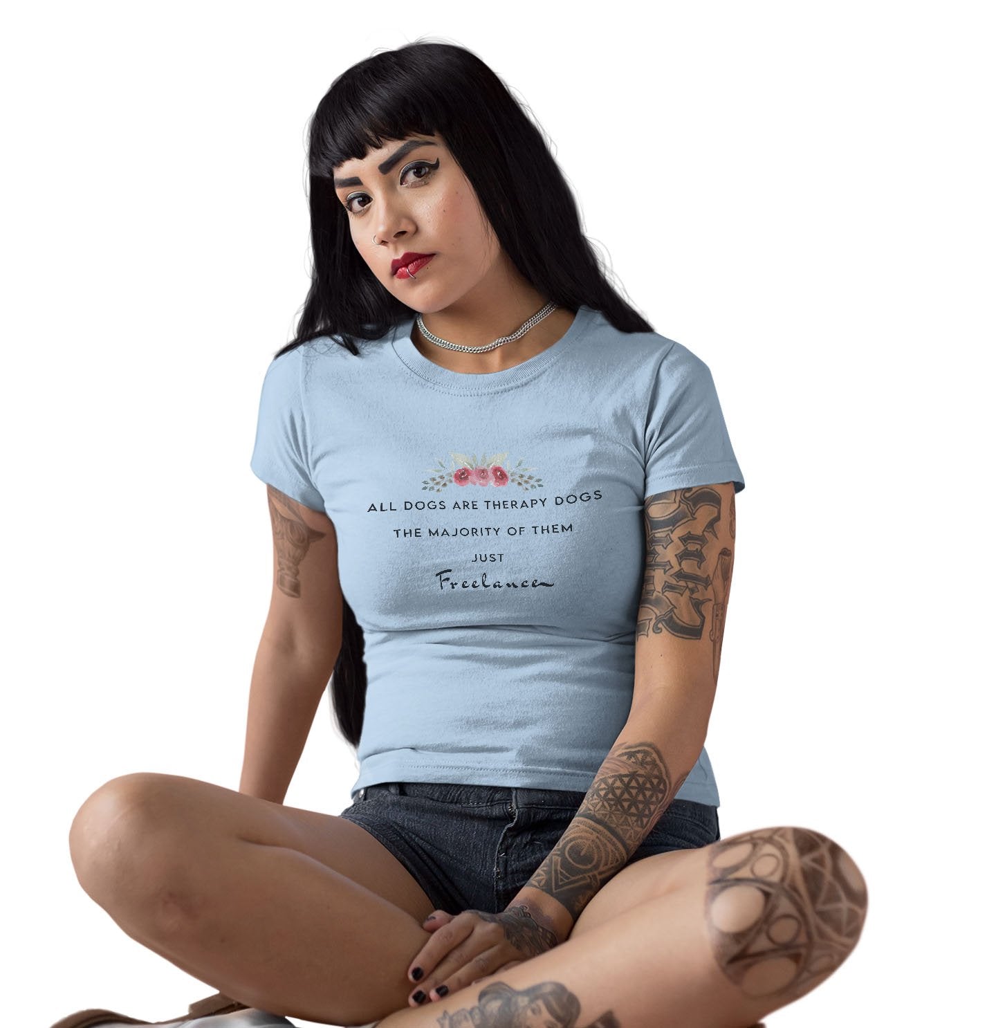 Therapy Dogs Freelance - Women's Fitted T-Shirt