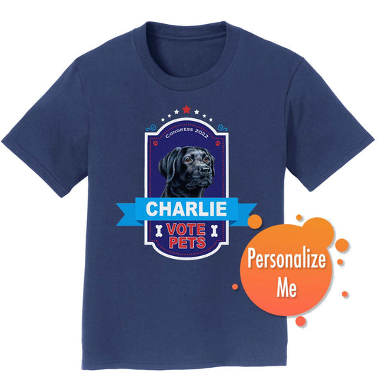 Vote Pets Candidate - Personalized Custom Kids' Unisex T-Shirt