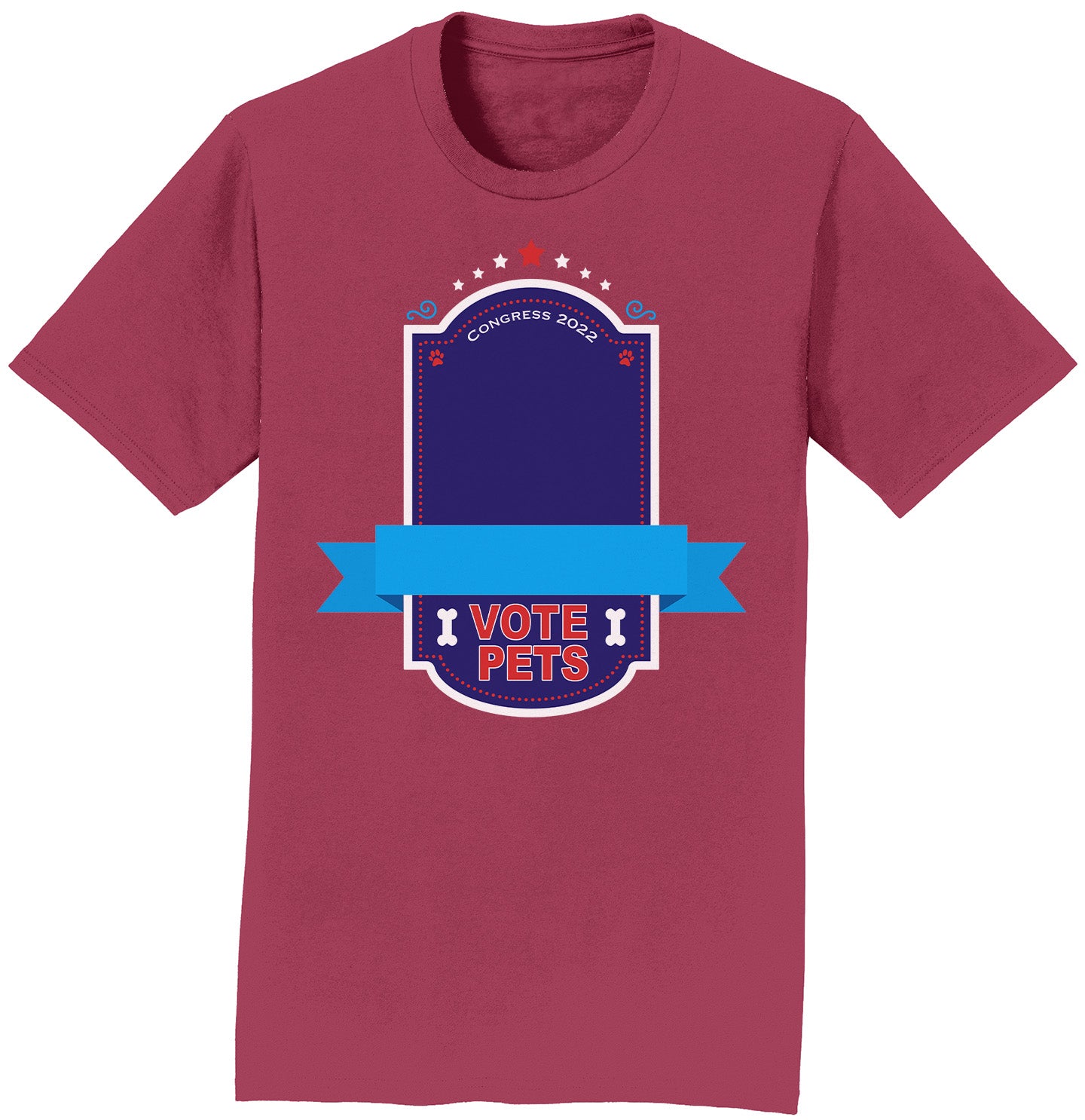 Vote Pets Candidate - Personalized Custom Adult Unisex T-Shirt