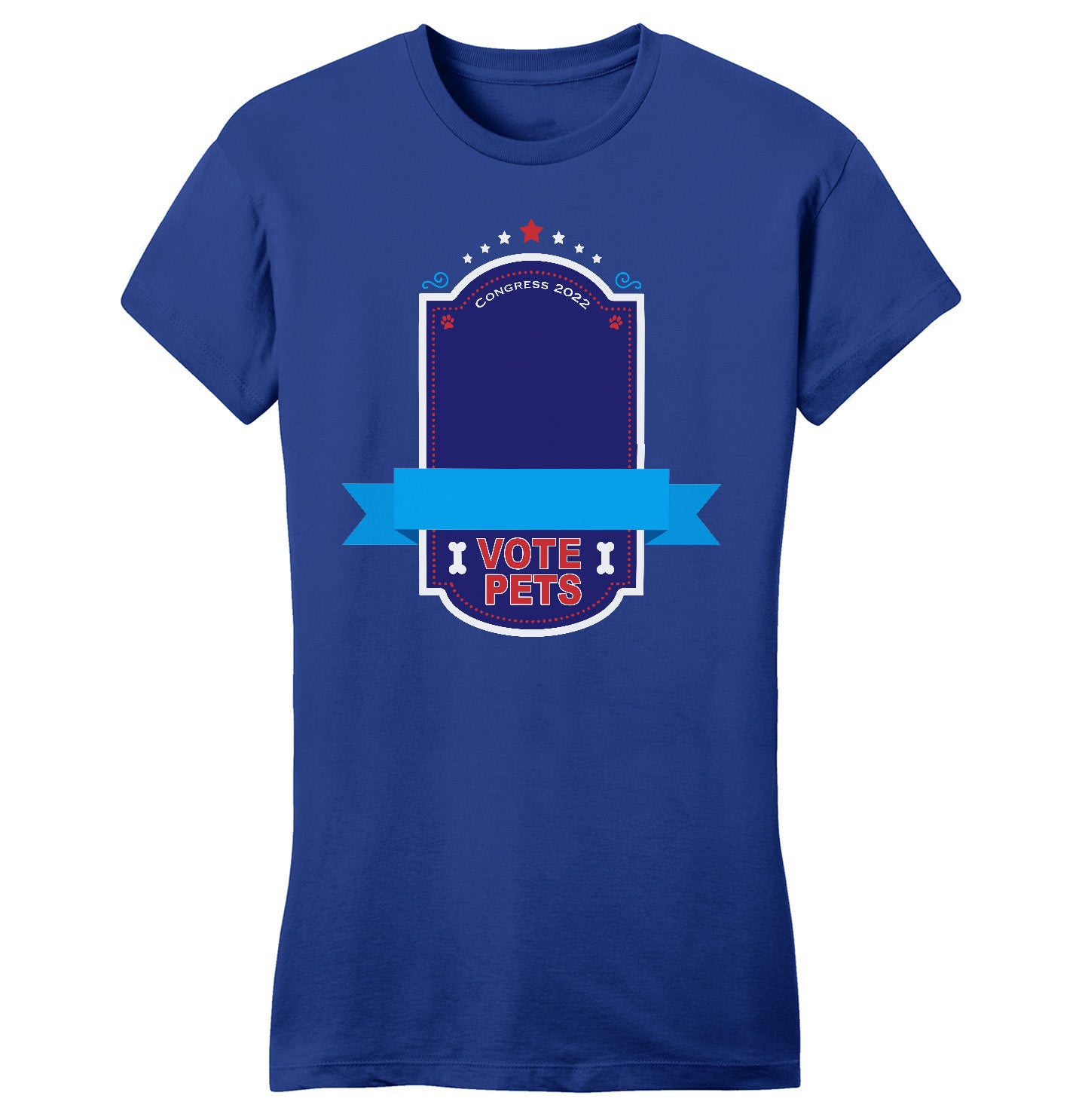 Vote Pets Candidate - Personalized Custom Women's Fitted T-Shirt