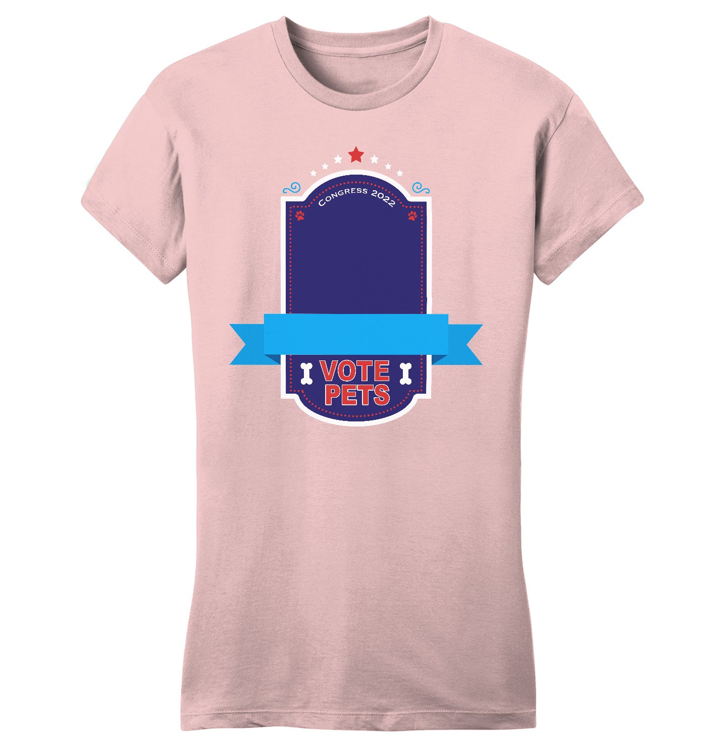 Vote Pets Candidate - Personalized Custom Women's Fitted T-Shirt