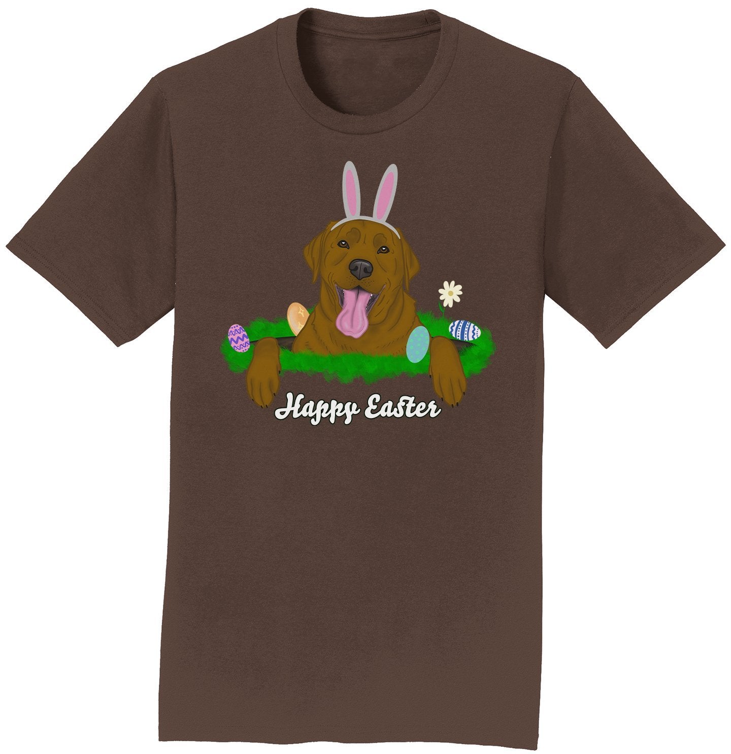 Rabbit Hole Chocolate Labrador  - Adult Unisex T-Shirt