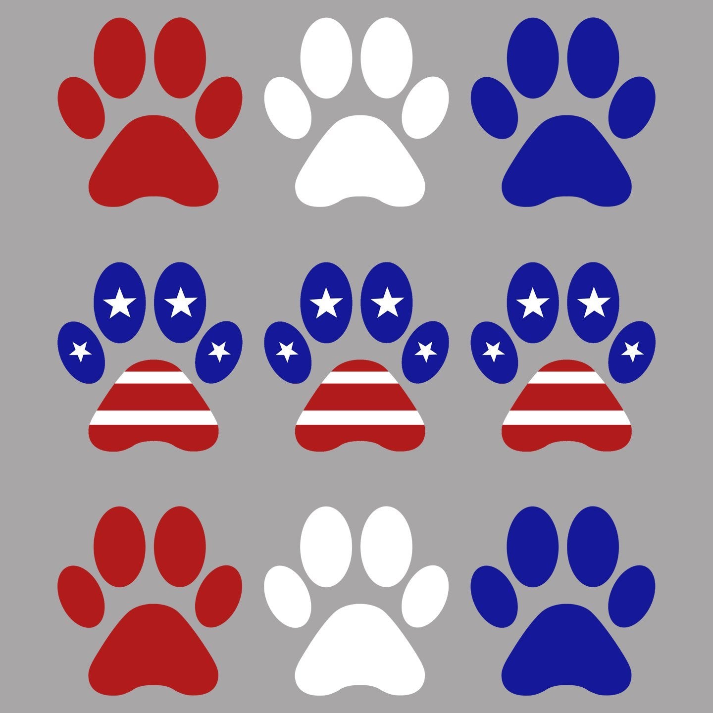 Patriotic Paws - Women's V-Neck T-Shirt