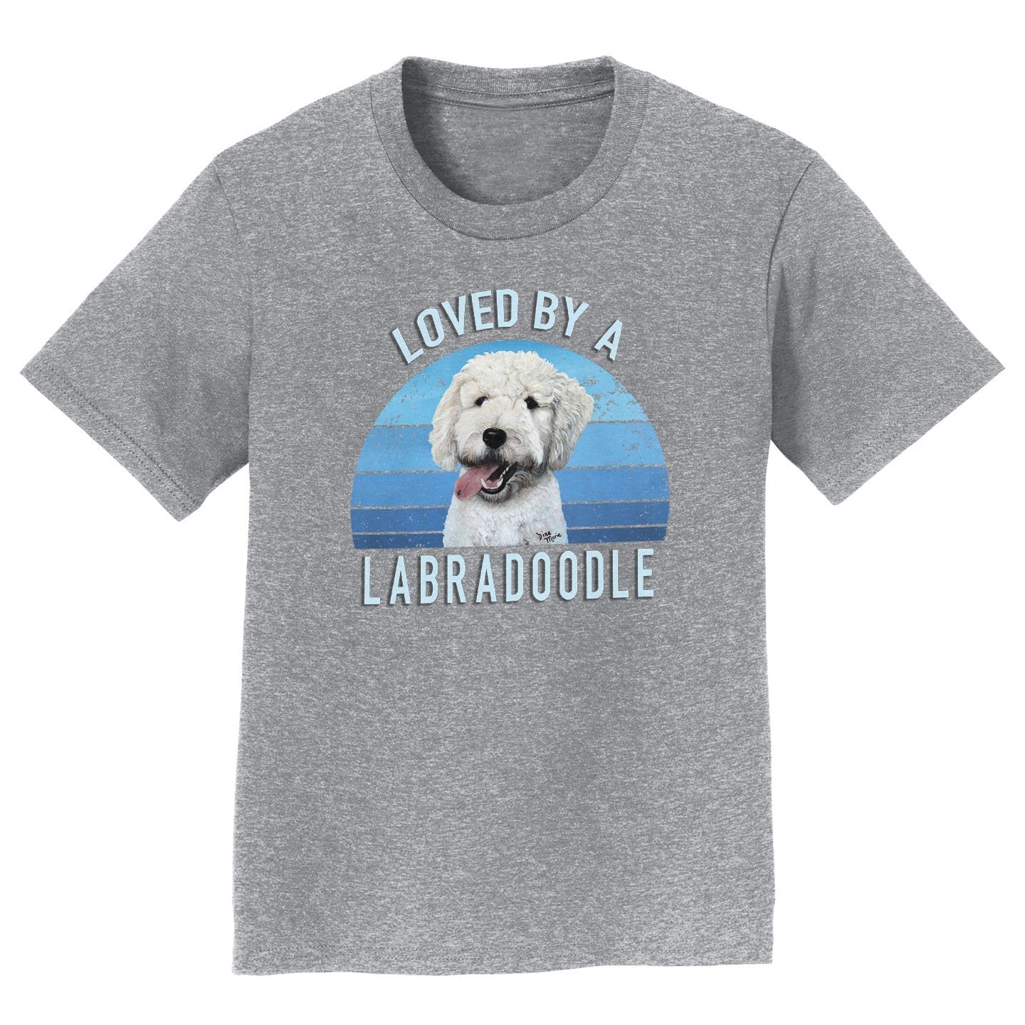 Loved By A Labradoodle - Kids' Unisex T-Shirt