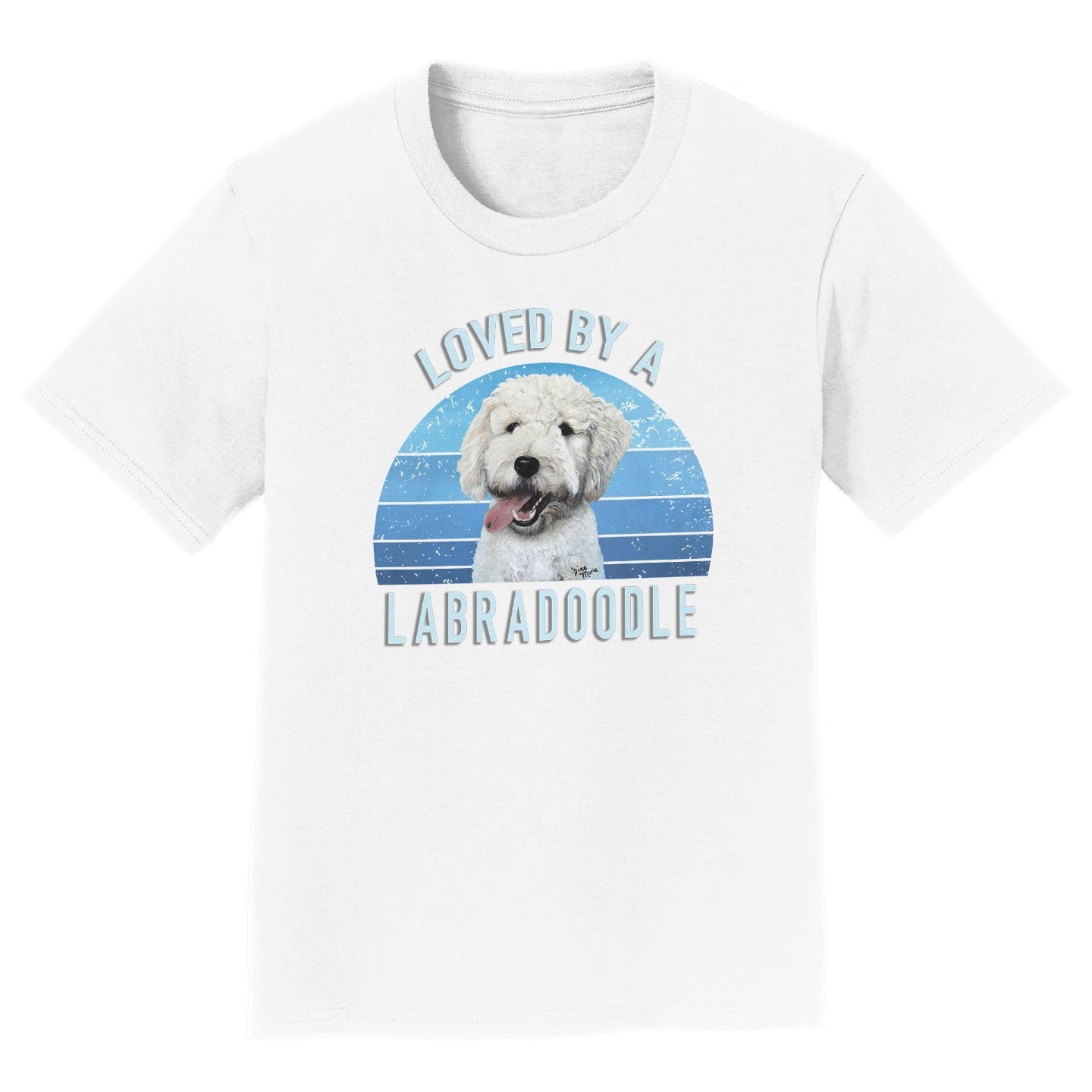 Loved By A Labradoodle - Kids' Unisex T-Shirt