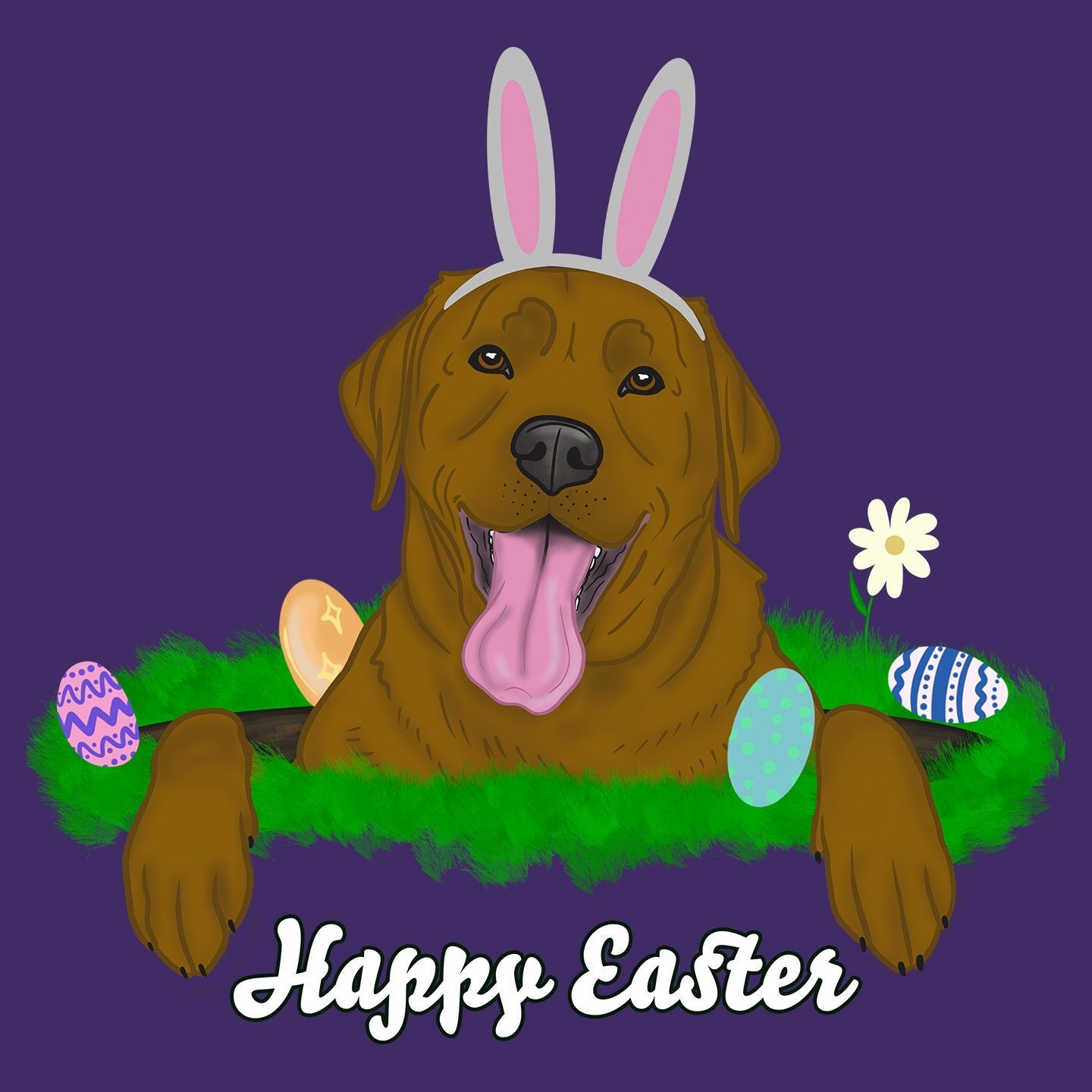 Rabbit Hole Chocolate Labrador - Women's Fitted T-Shirt