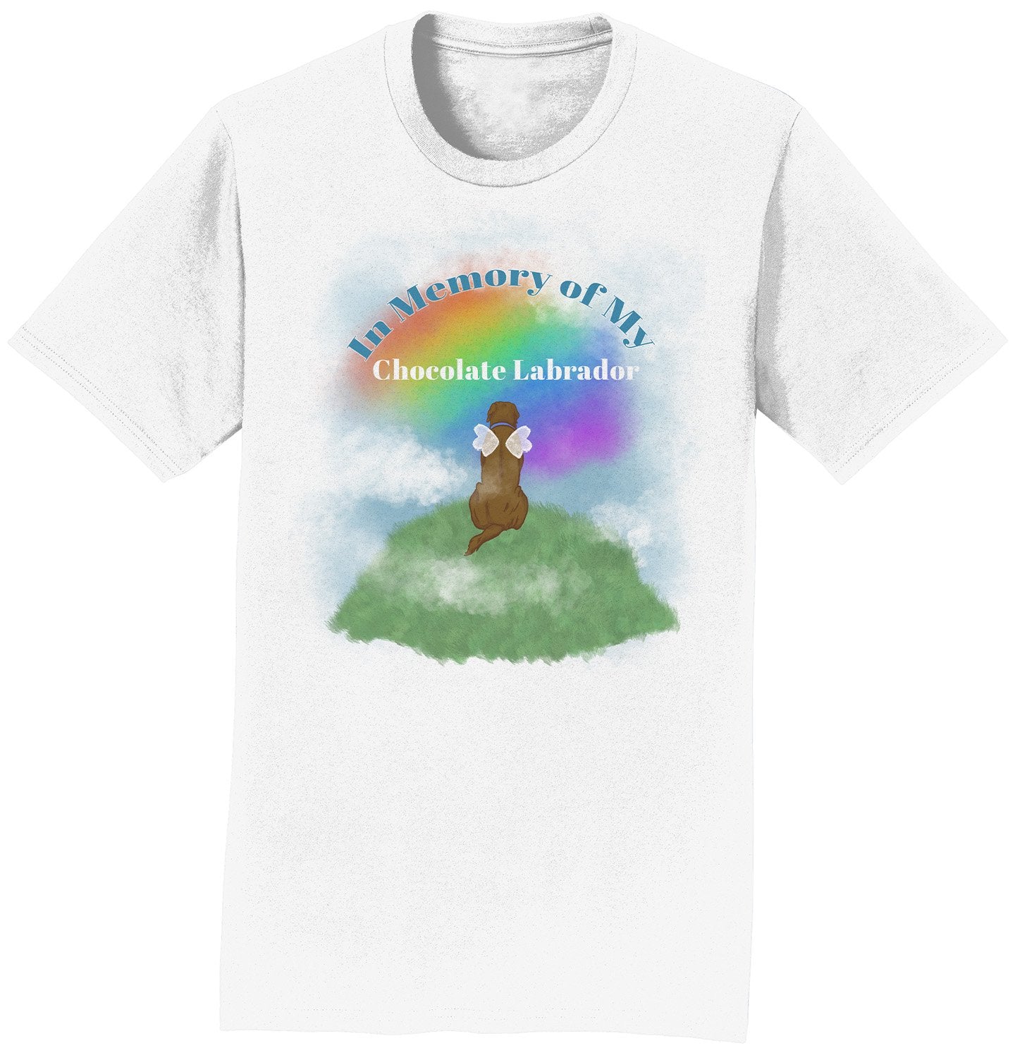 In Memory of My Chocolate Lab - Personalized Custom Adult Unisex T-Shirt