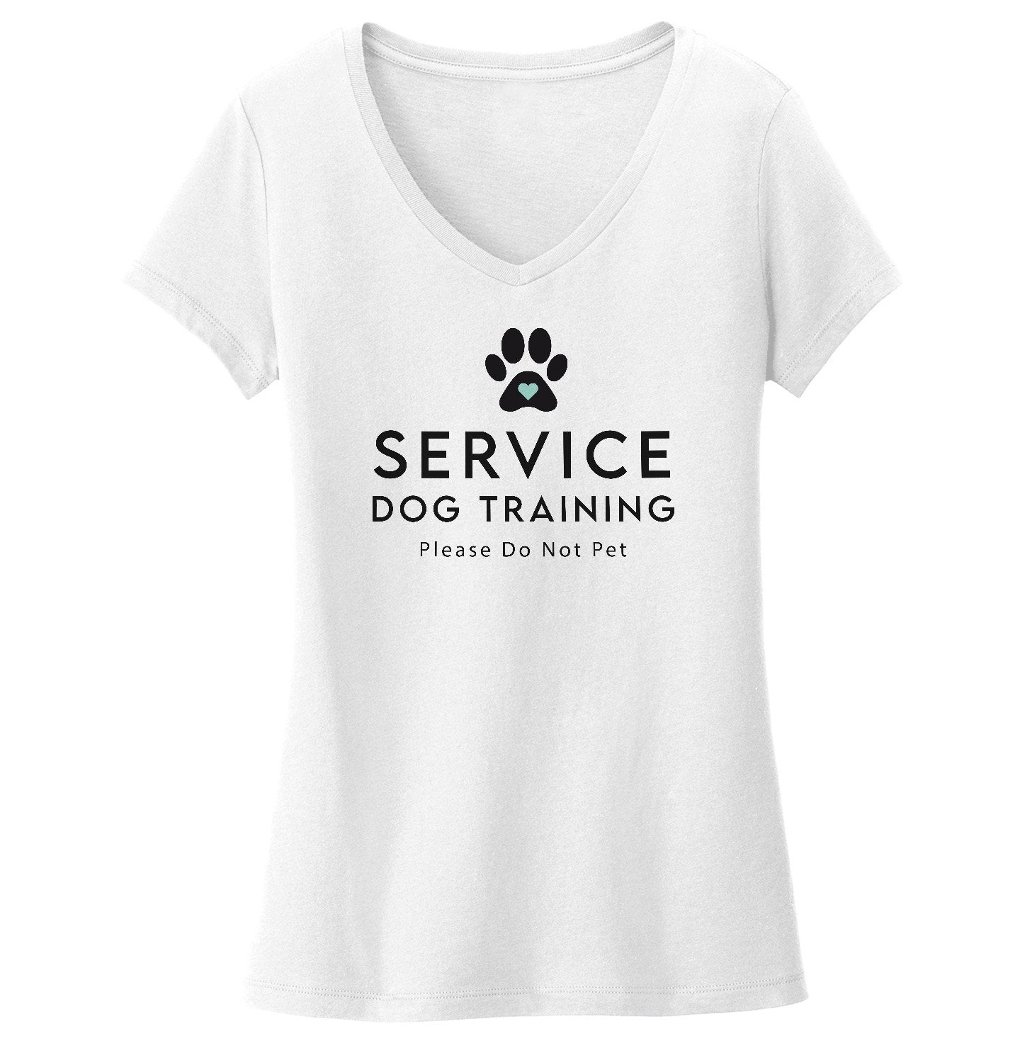 Service Dog Training - Women's V-Neck T-Shirt